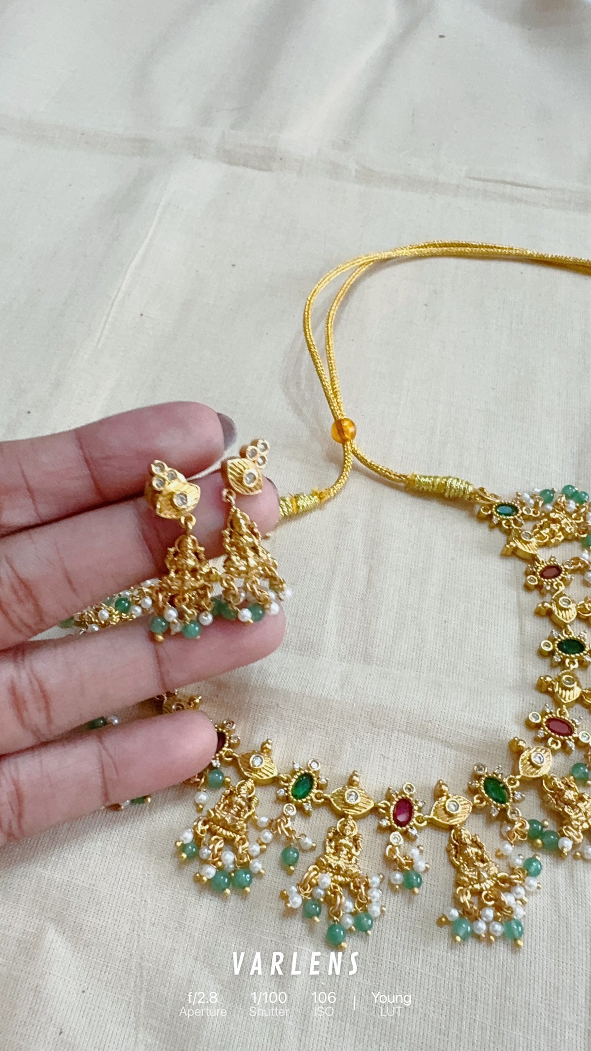 Traditional neckwear and earrings