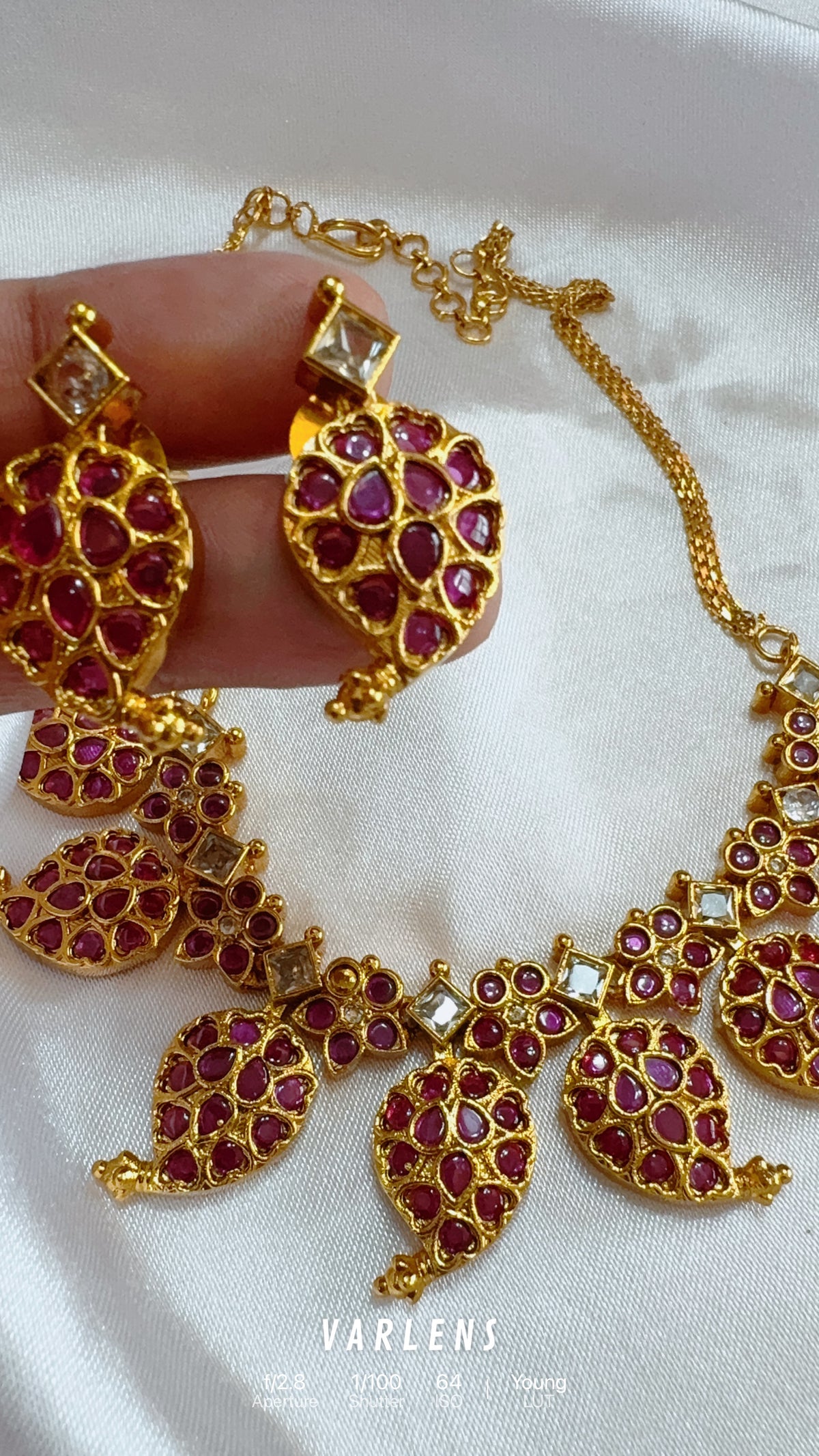 Traditional neckwear and earrings