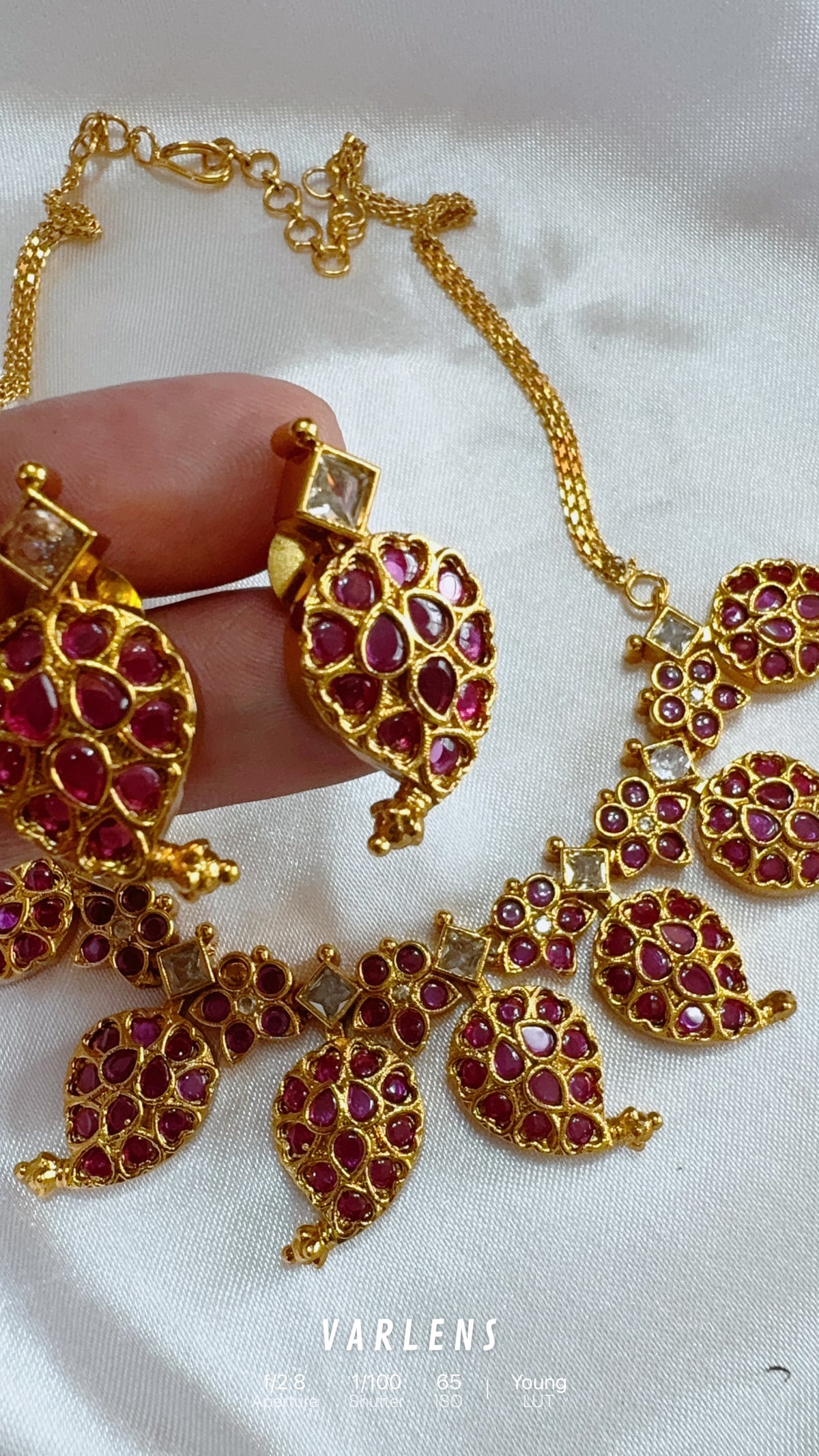 Traditional neckwear and earrings