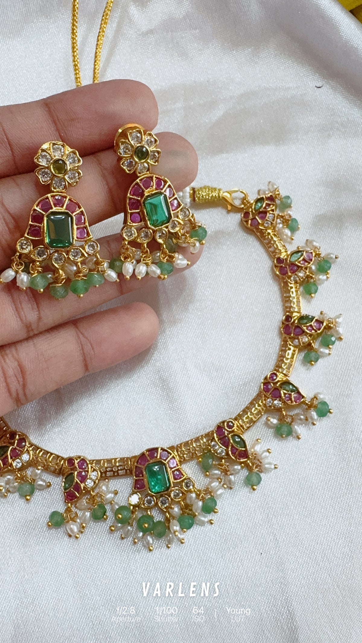 Traditional neckwear and earrings