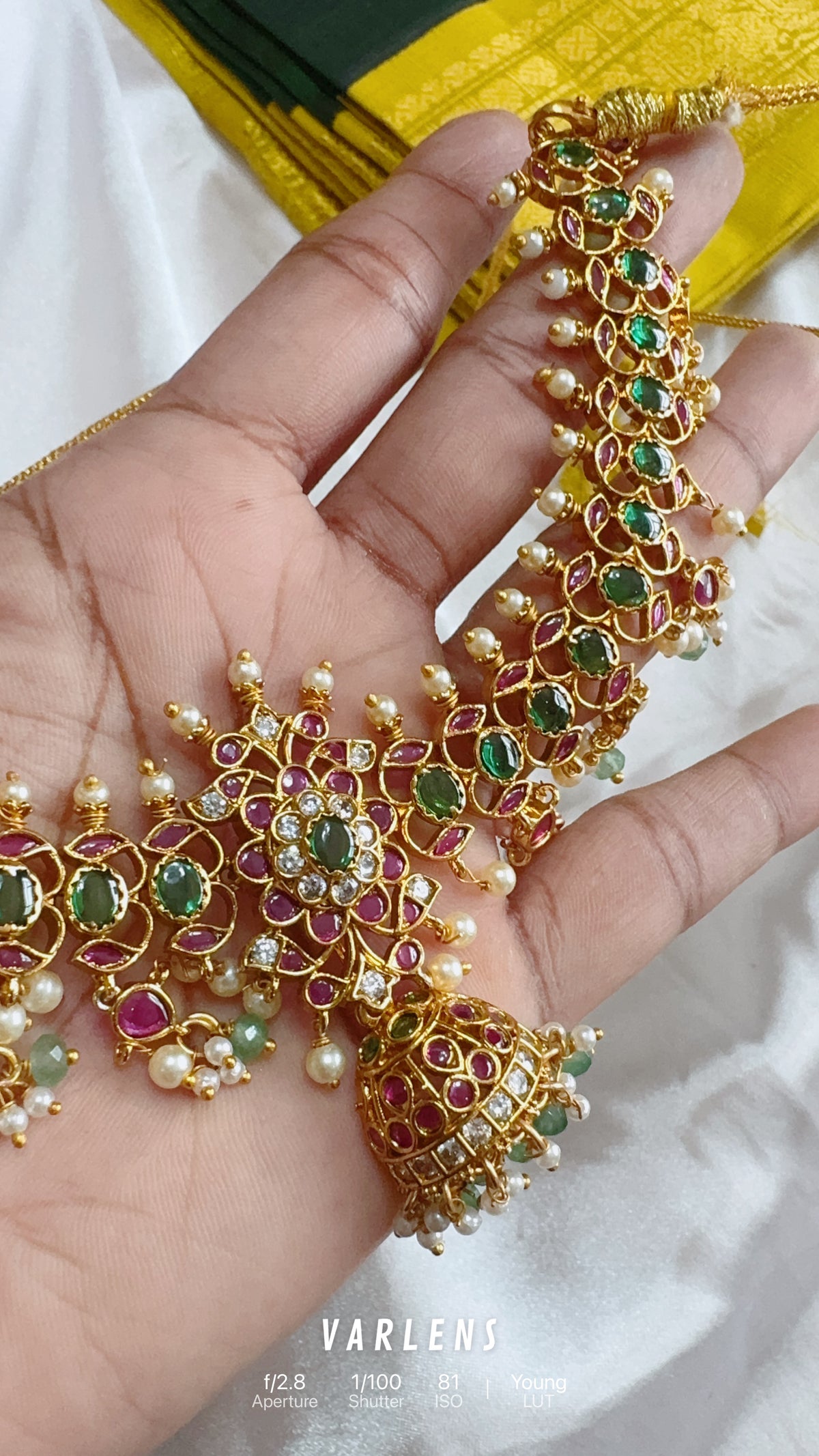 Traditional neckwear and earrings