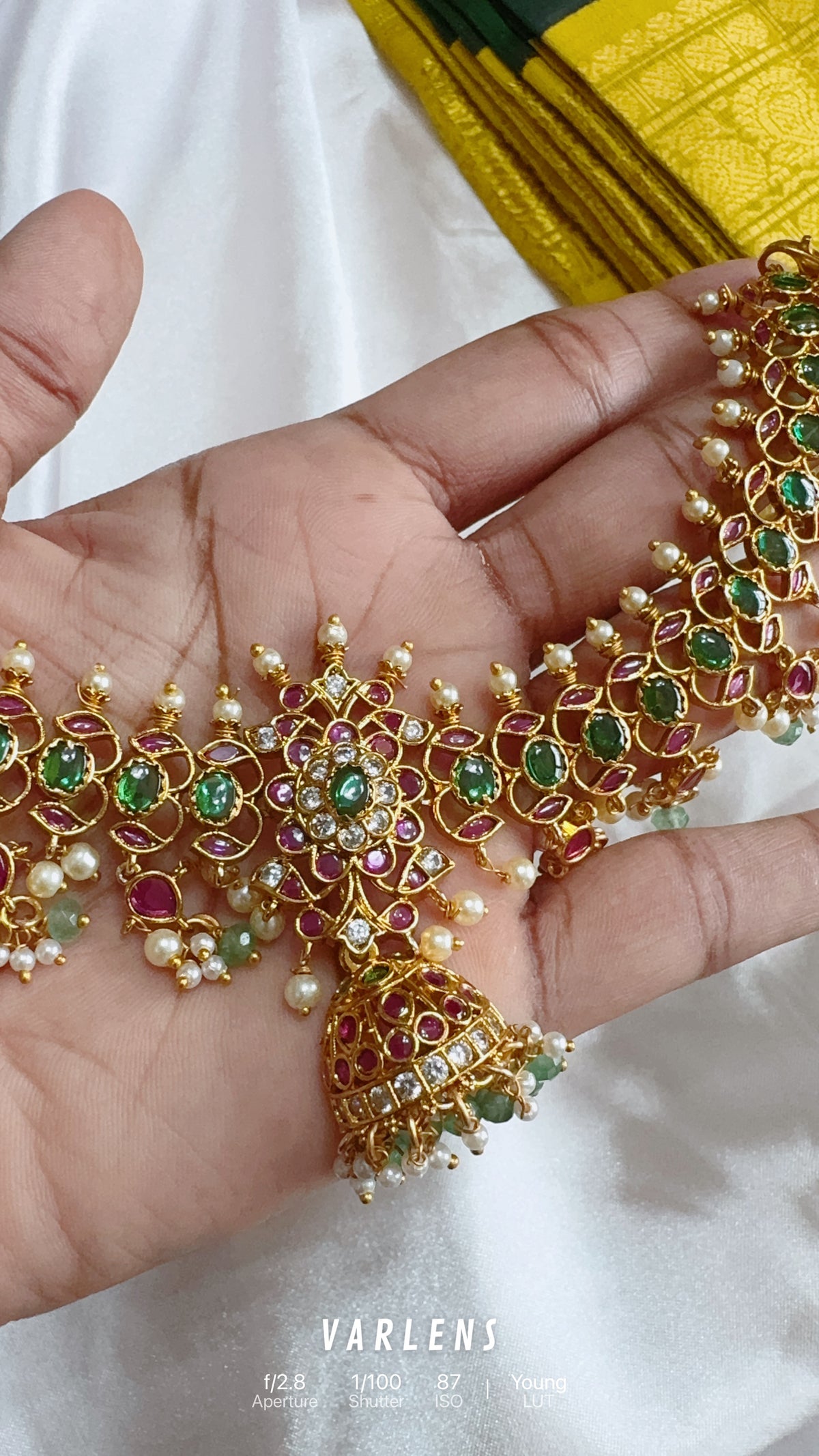 Traditional neckwear and earrings