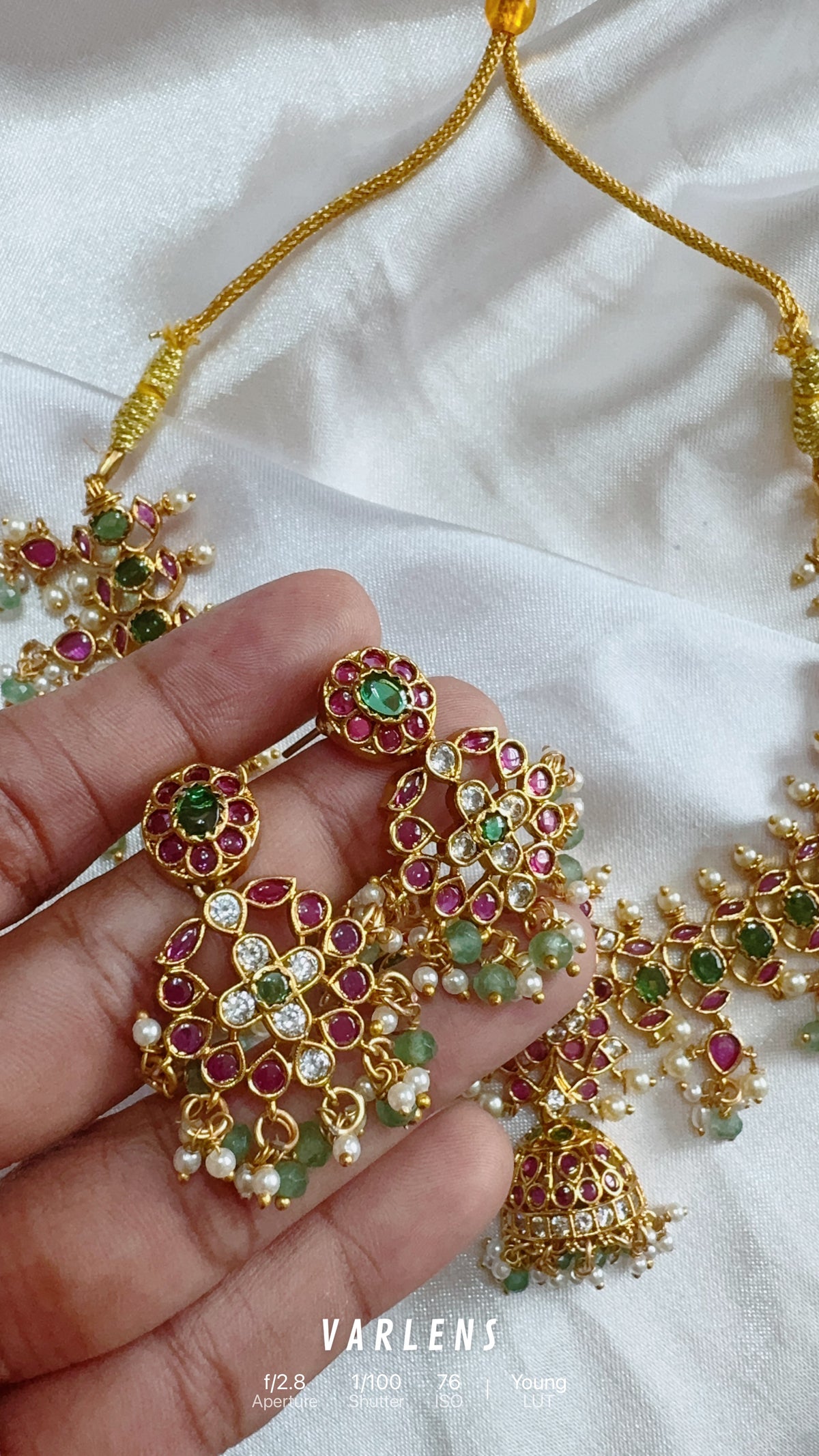 Traditional neckwear and earrings