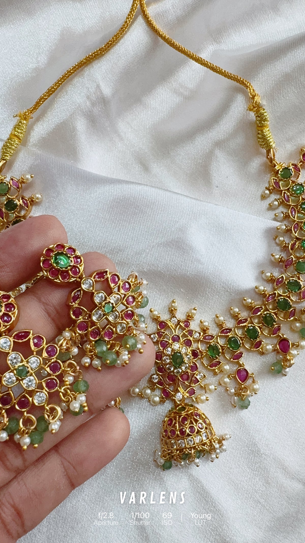 Traditional neckwear and earrings
