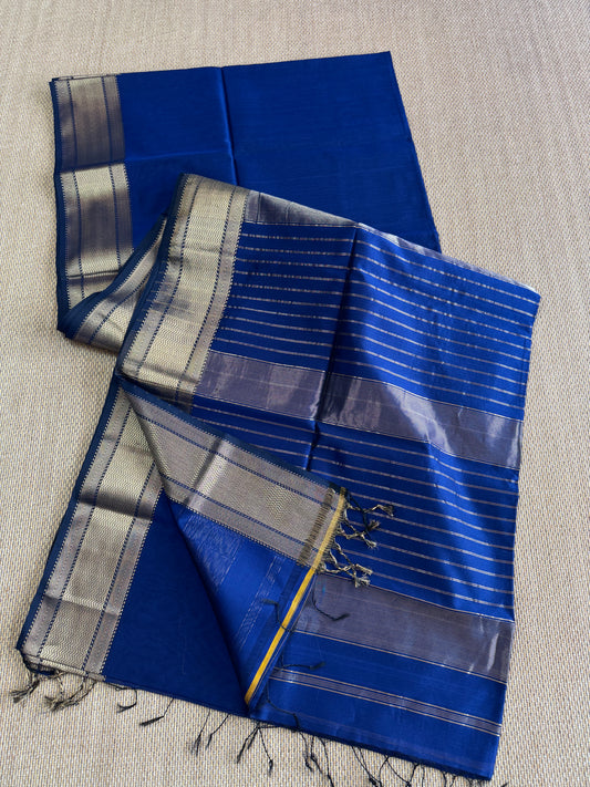 Pure Handloom Maheswar Silk Cotton Saree
