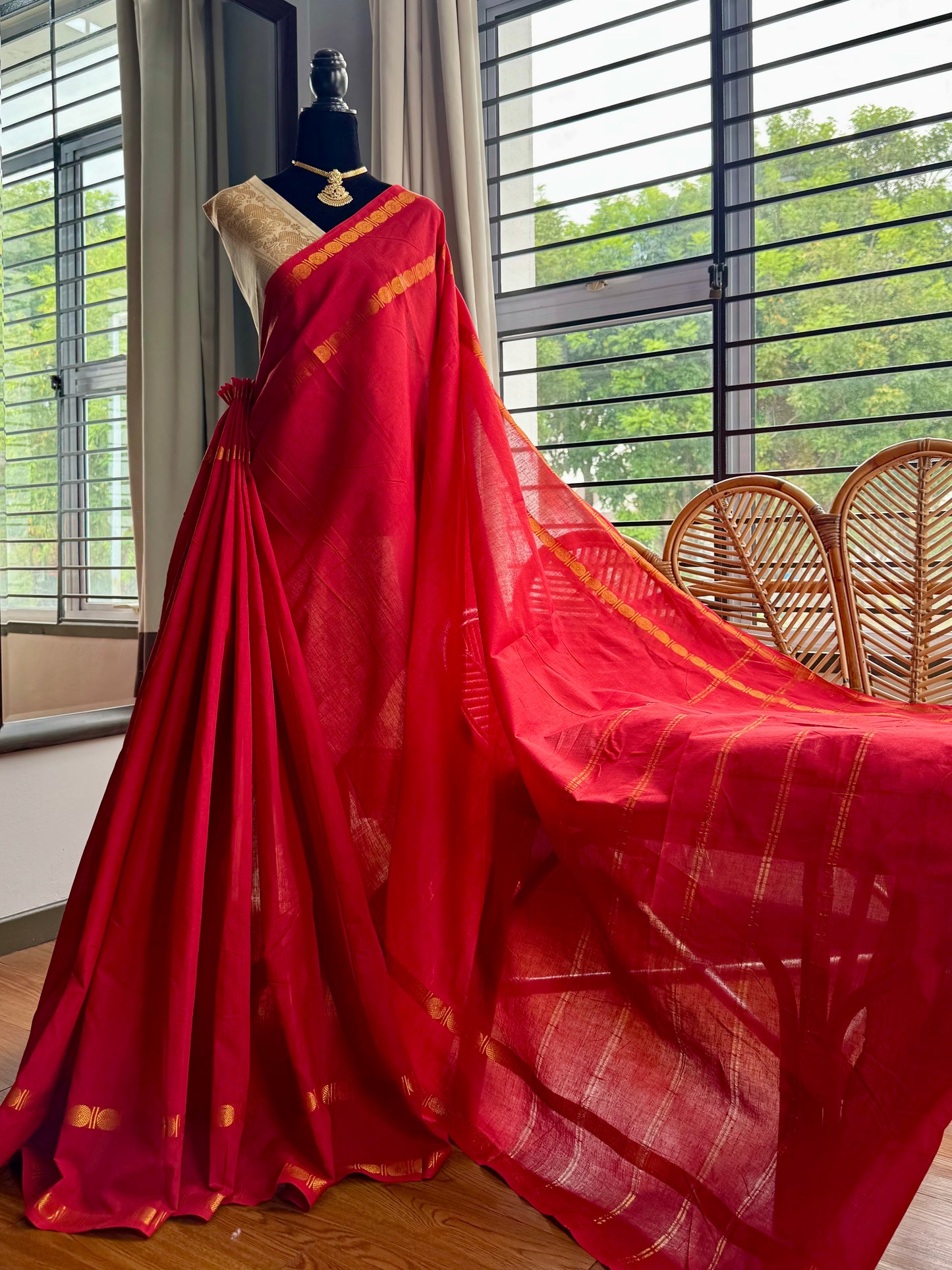 Sungudi cotton saree
