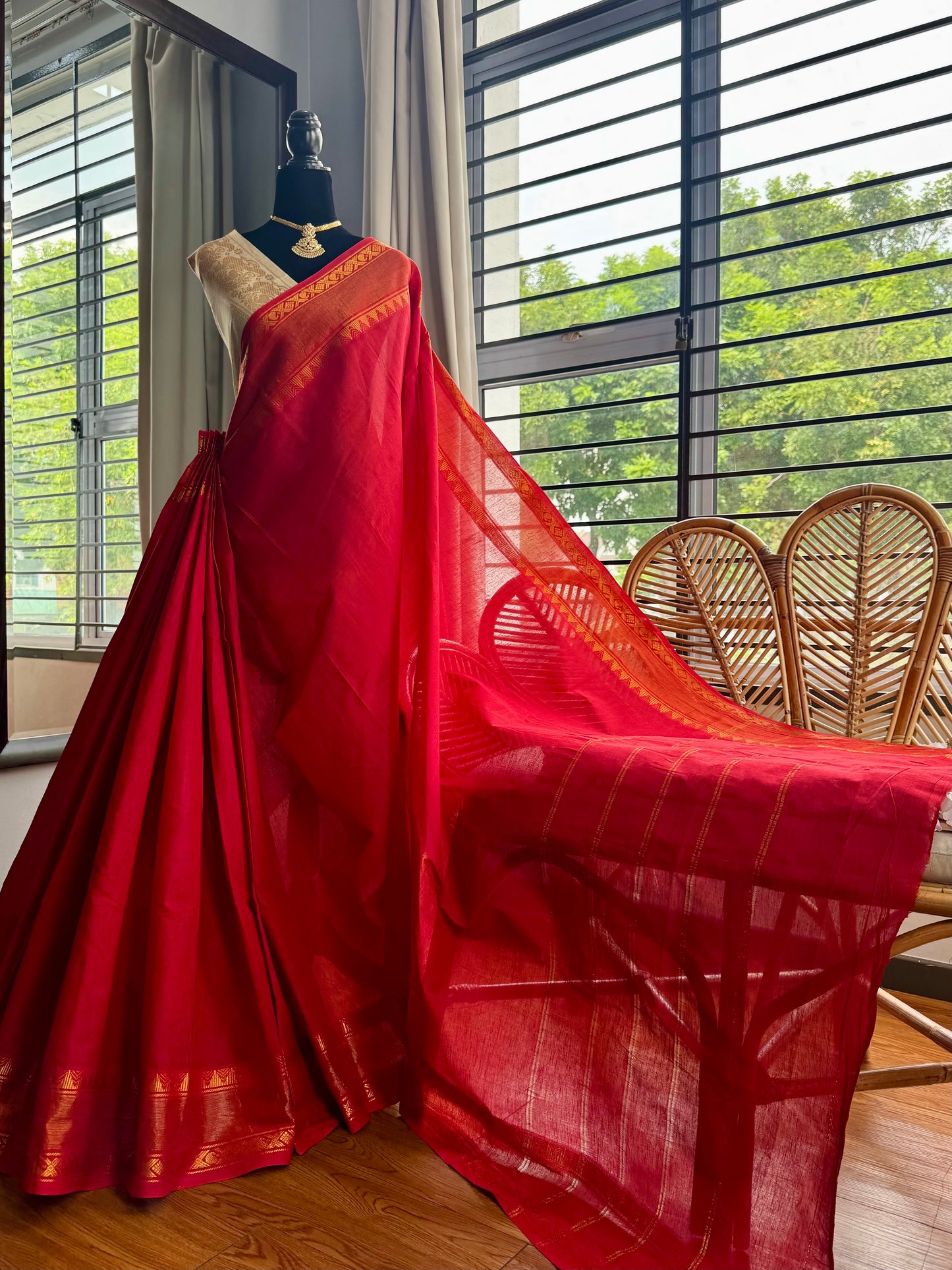 Sungudi cotton saree