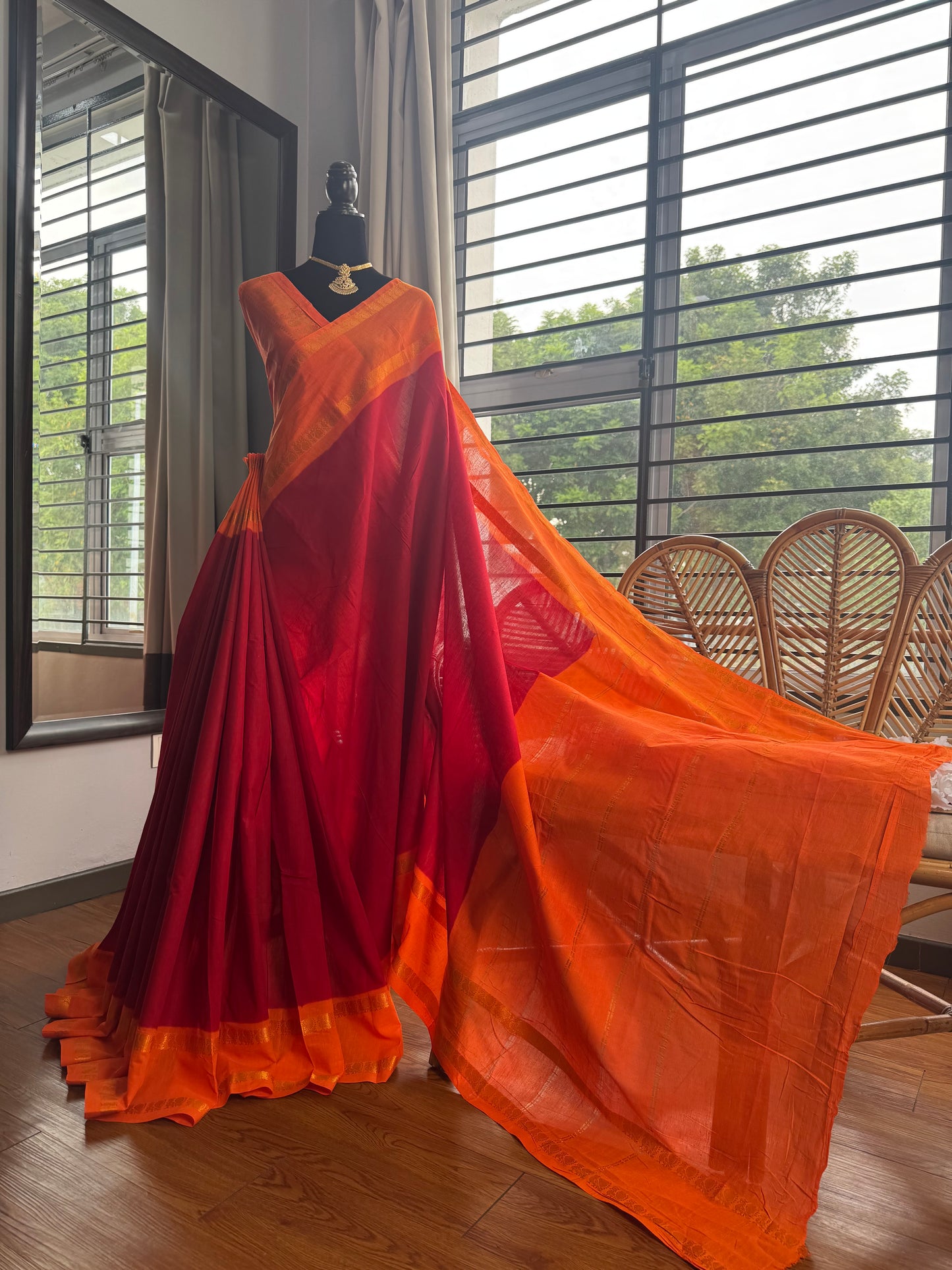 Sungudi cotton saree