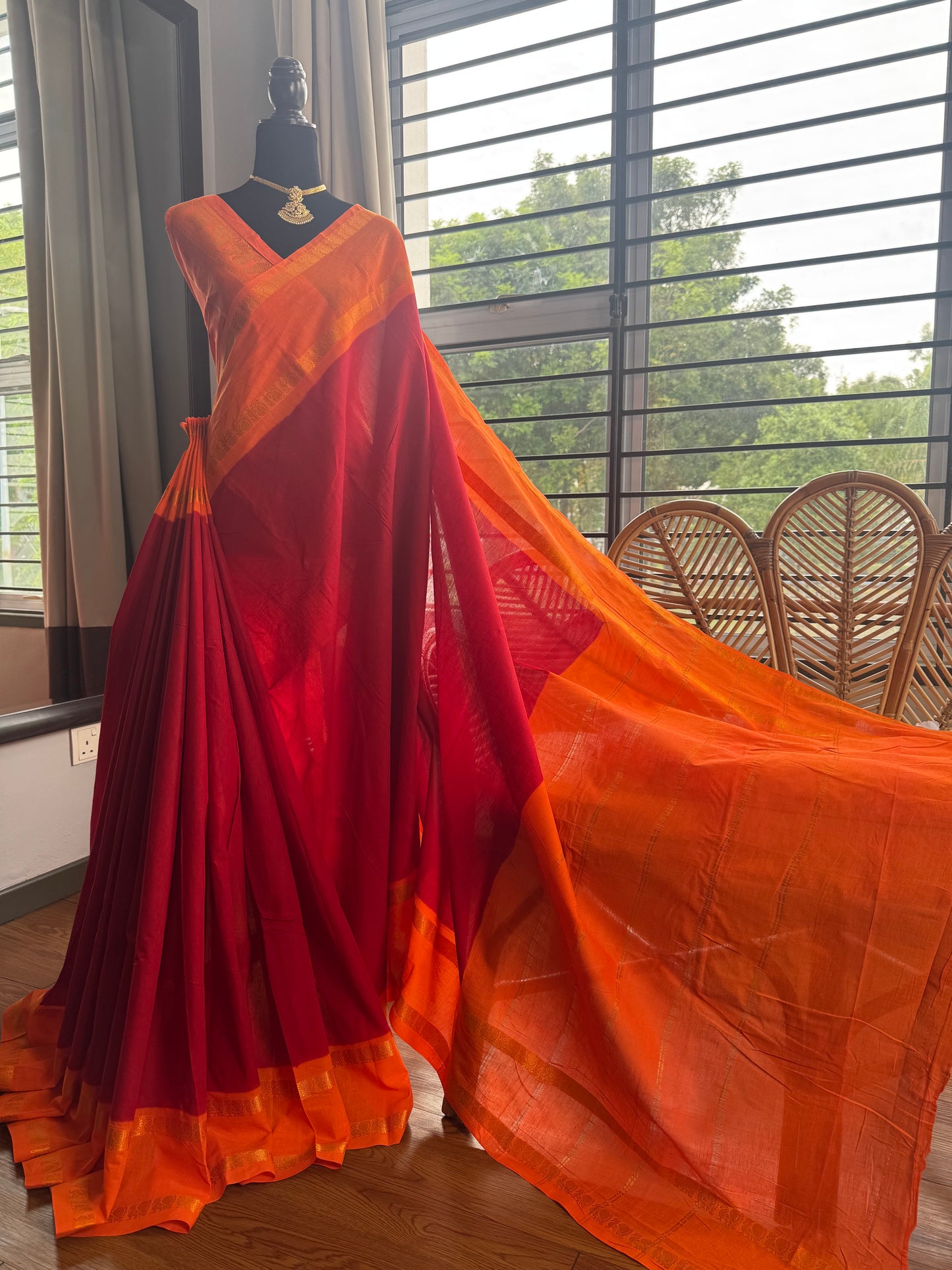 Sungudi cotton saree