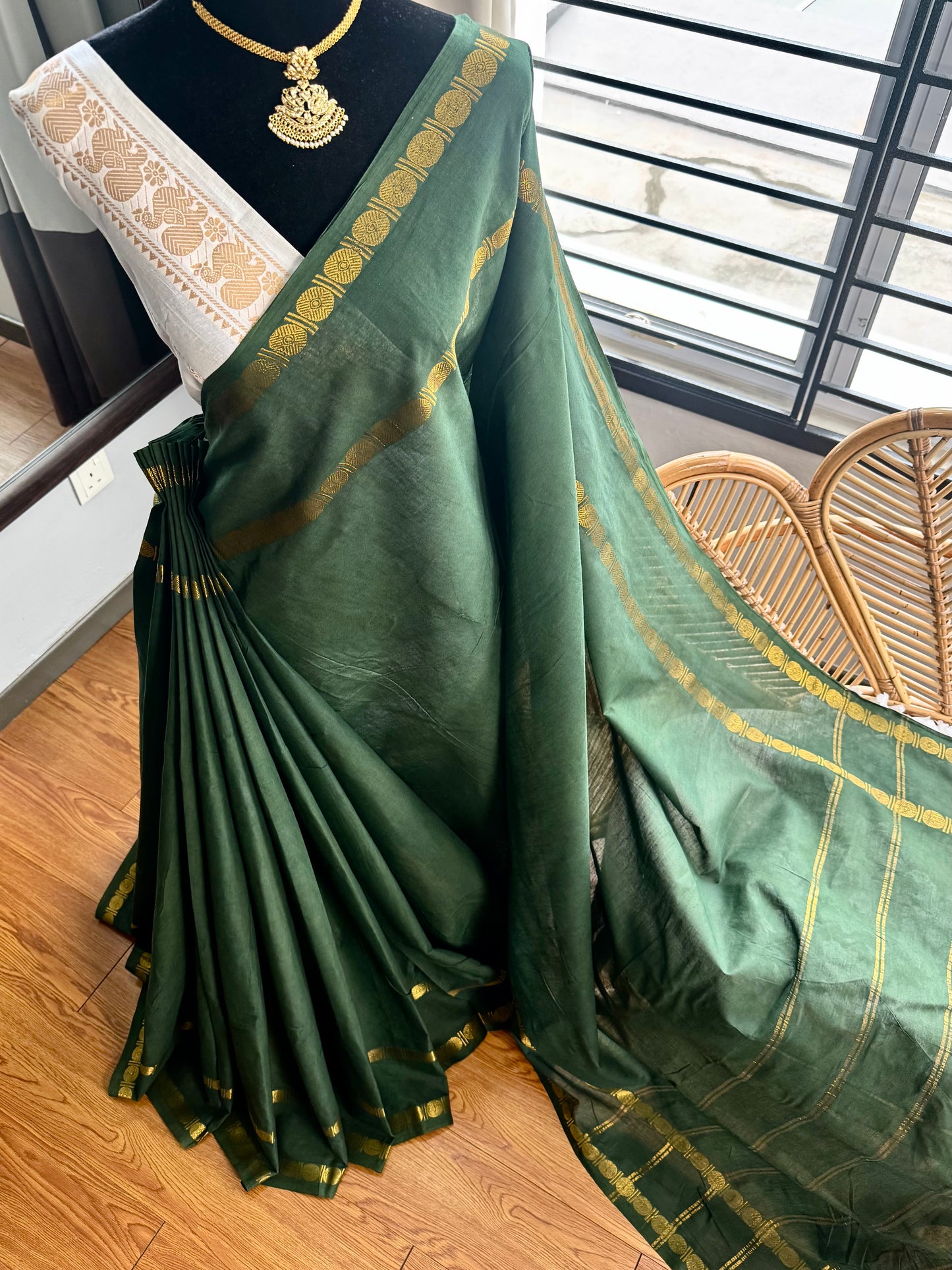 Sungudi cotton saree