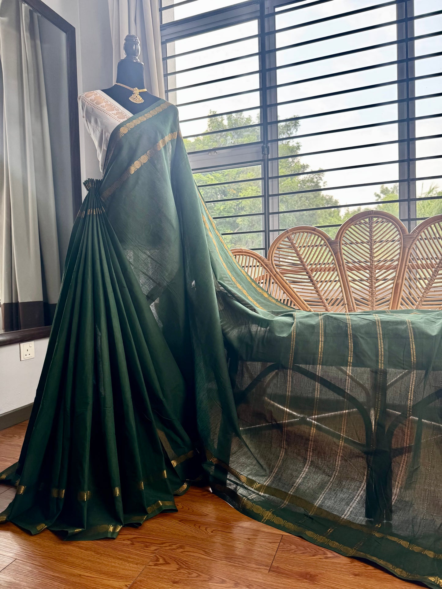 Sungudi cotton saree