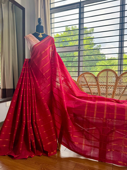 Sungudi cotton saree