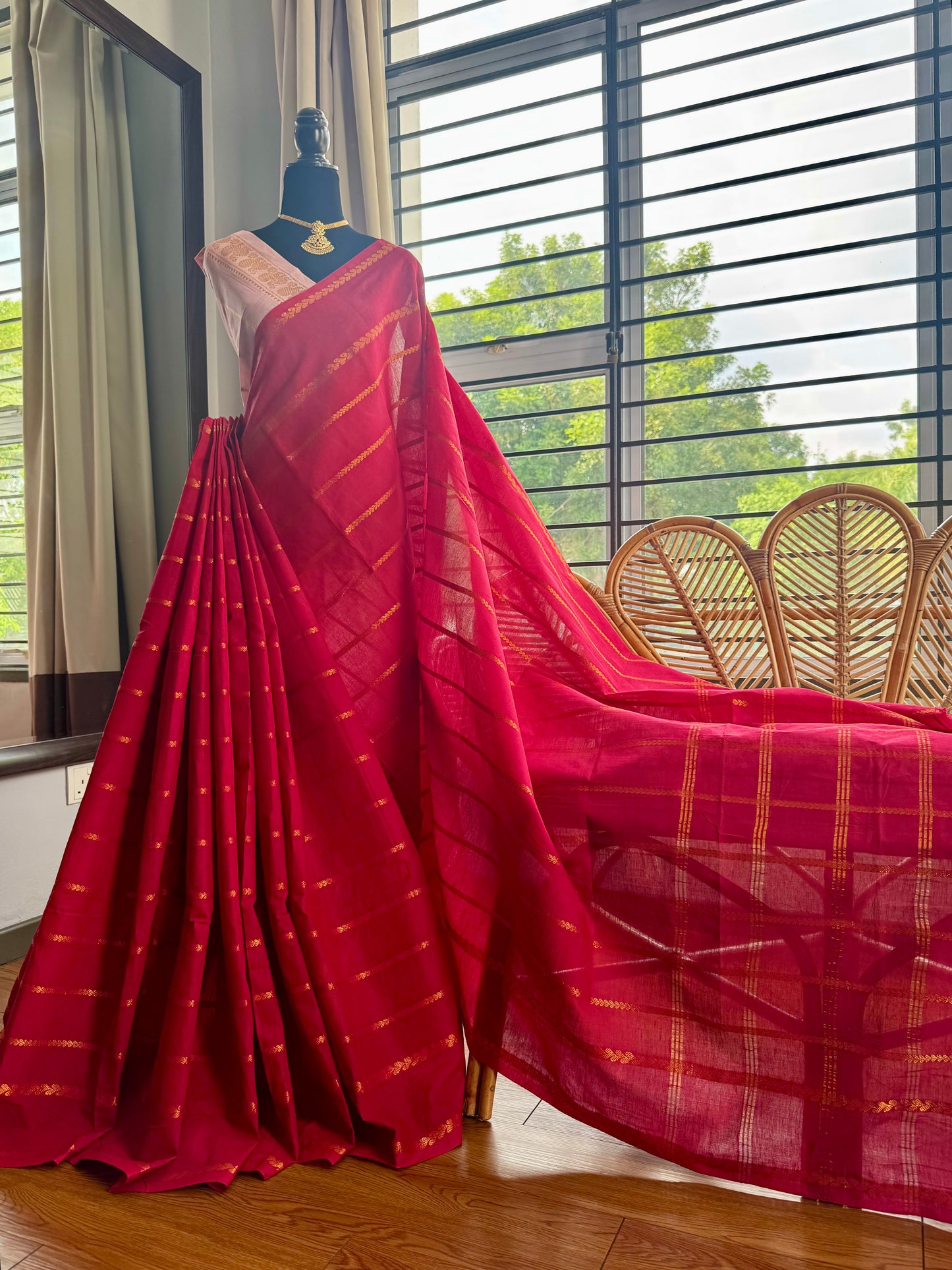Sungudi cotton saree