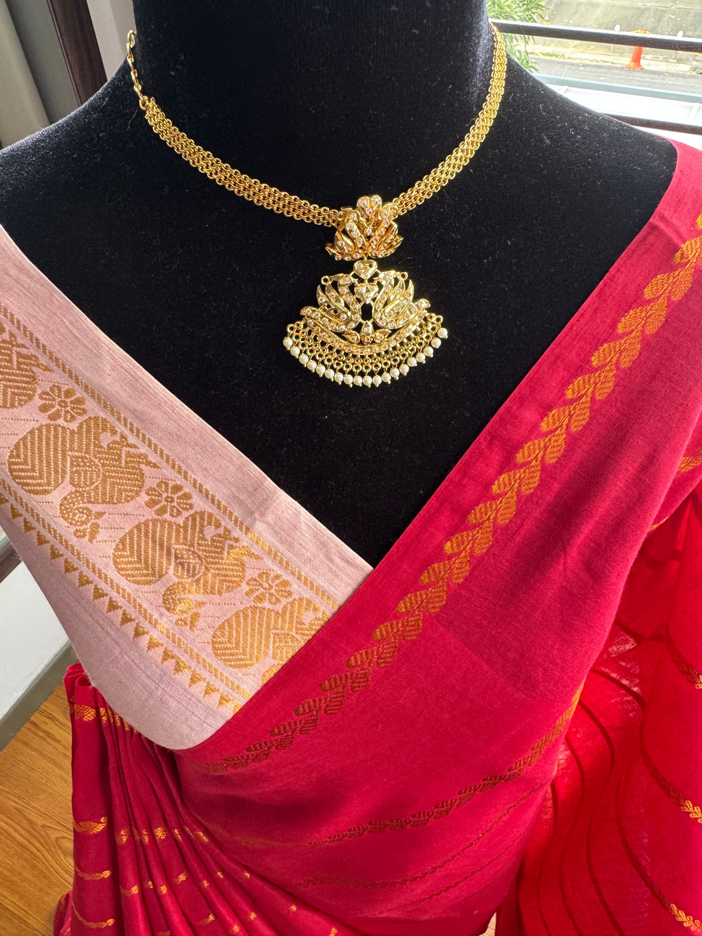 Sungudi cotton saree