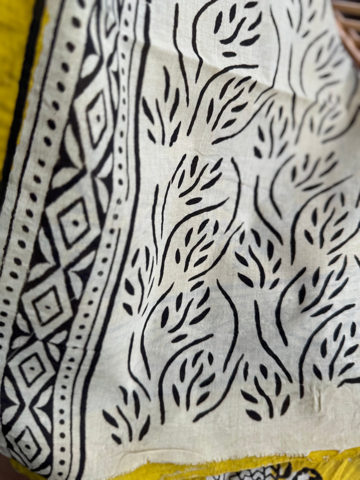 HAND BLOCK PRINTED  COTTON SAREE