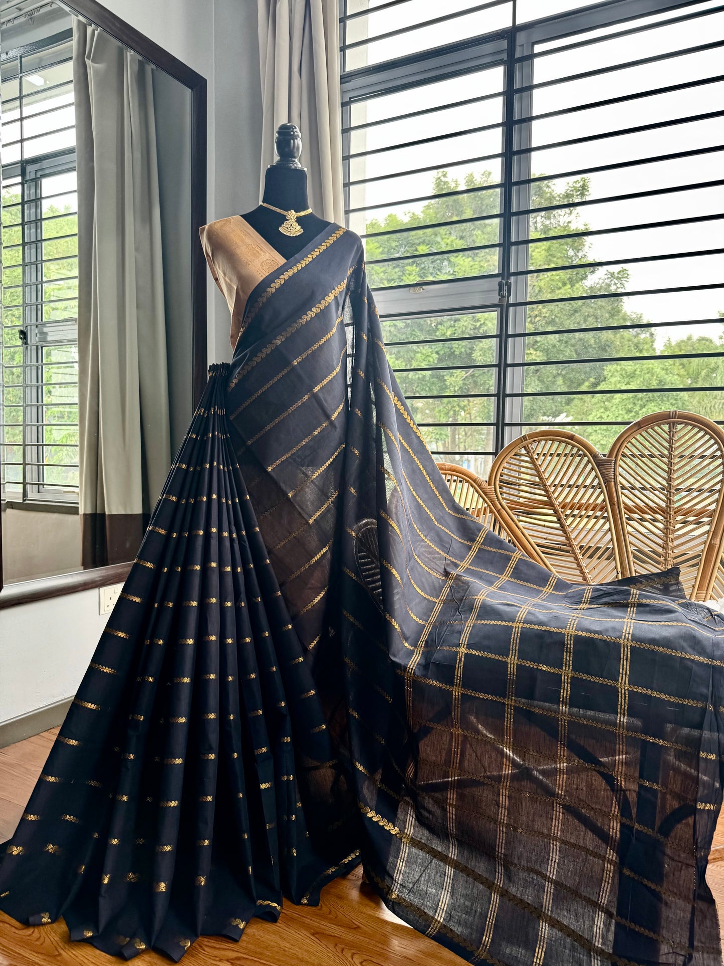 Sungudi cotton saree