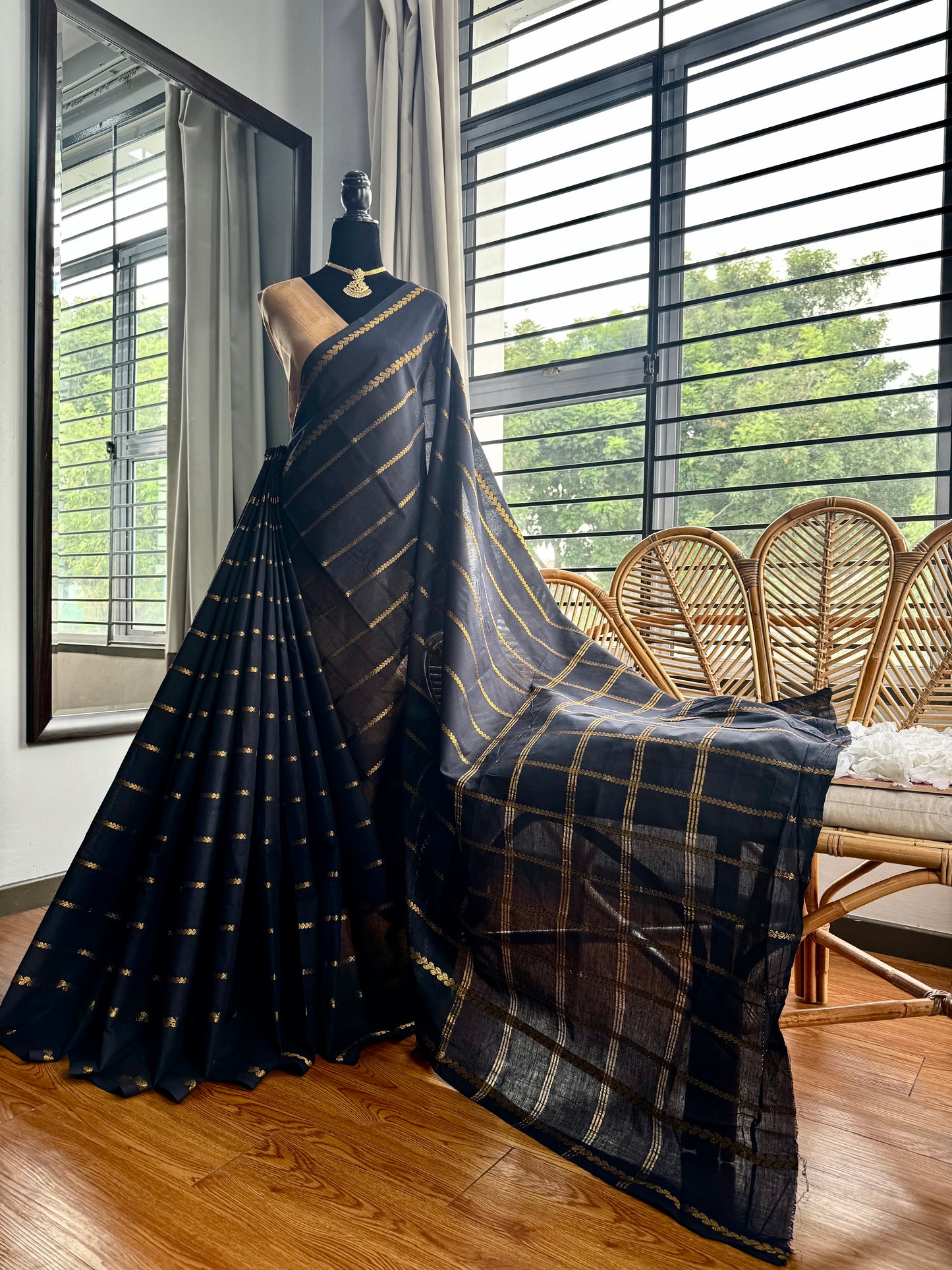 Sungudi cotton saree