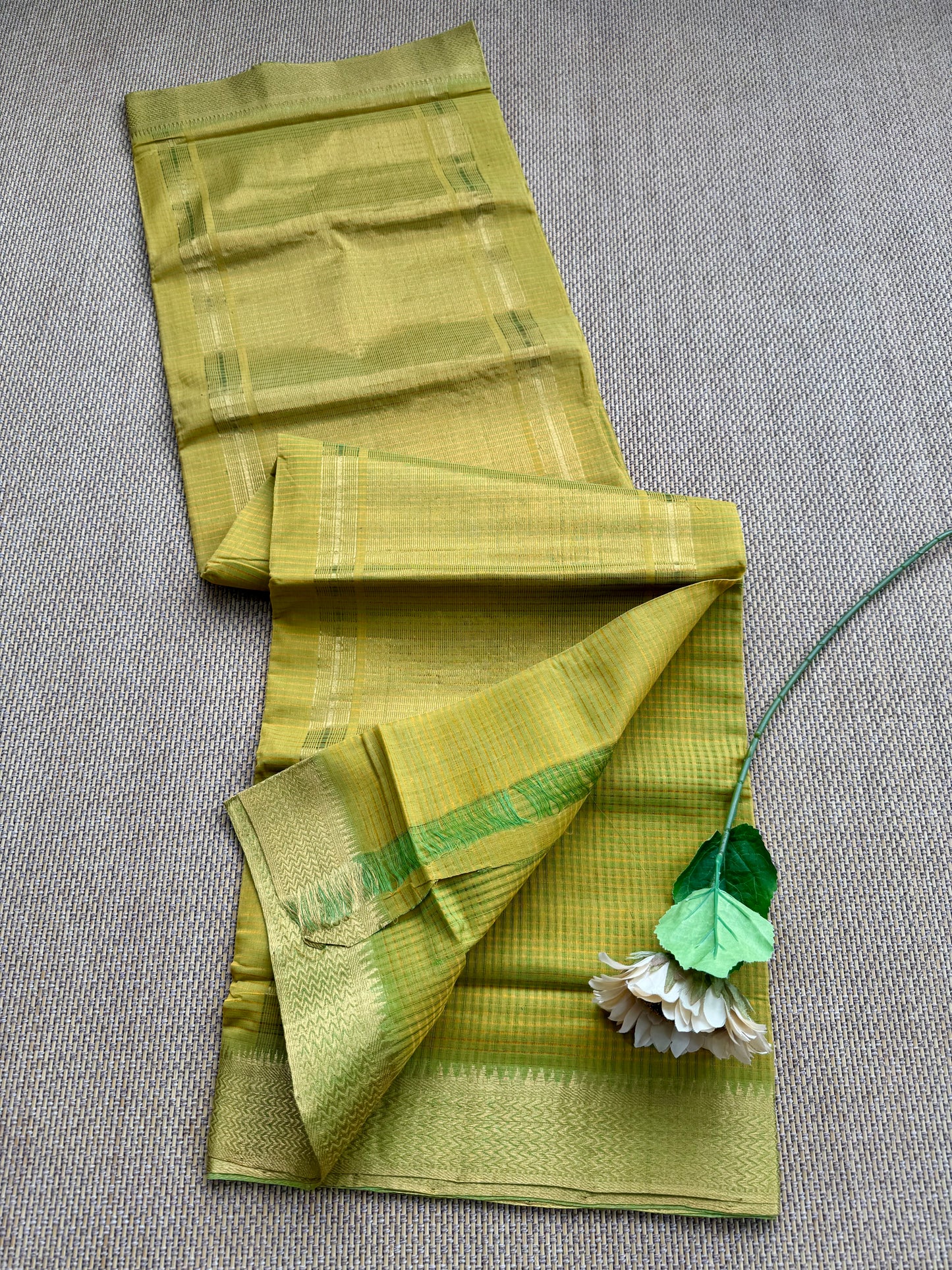 Pure Handloom Mangalagiri Cotton Saree