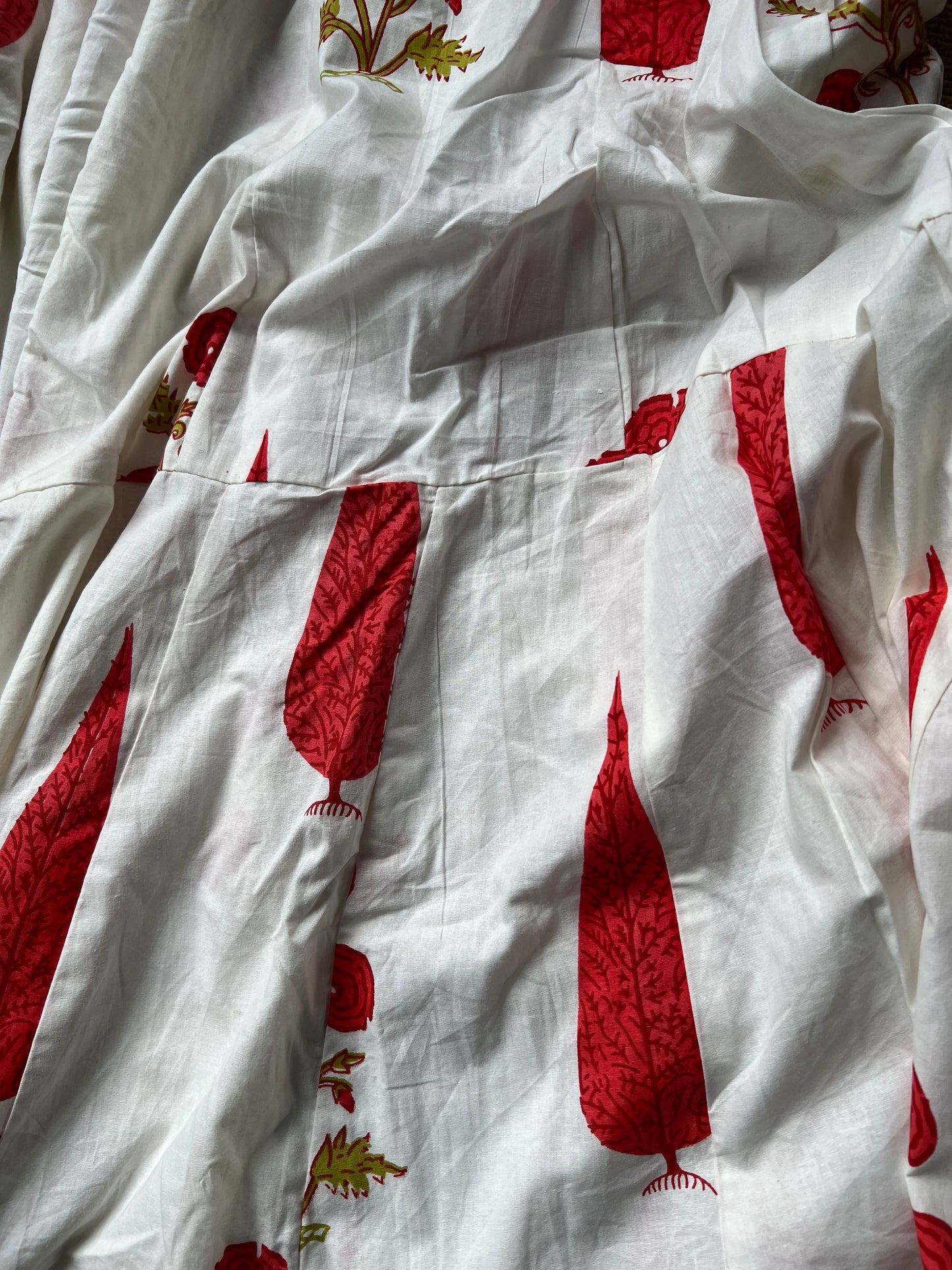 Printed cotton skirt