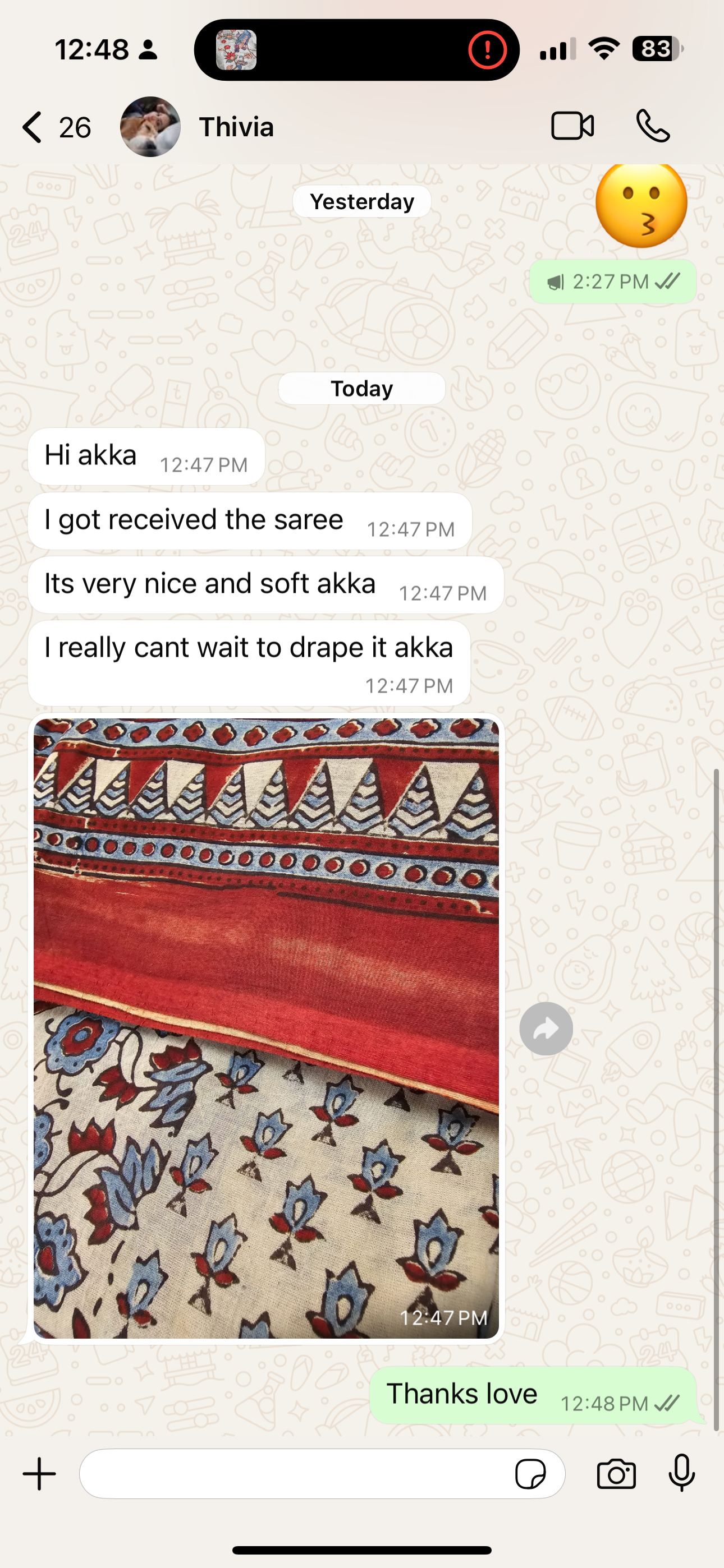 Pista green 😗Tussar appliqué saree