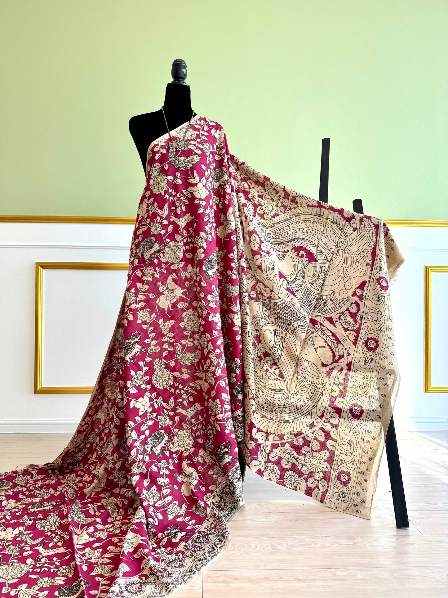 Kalamkari screen Print Saree
