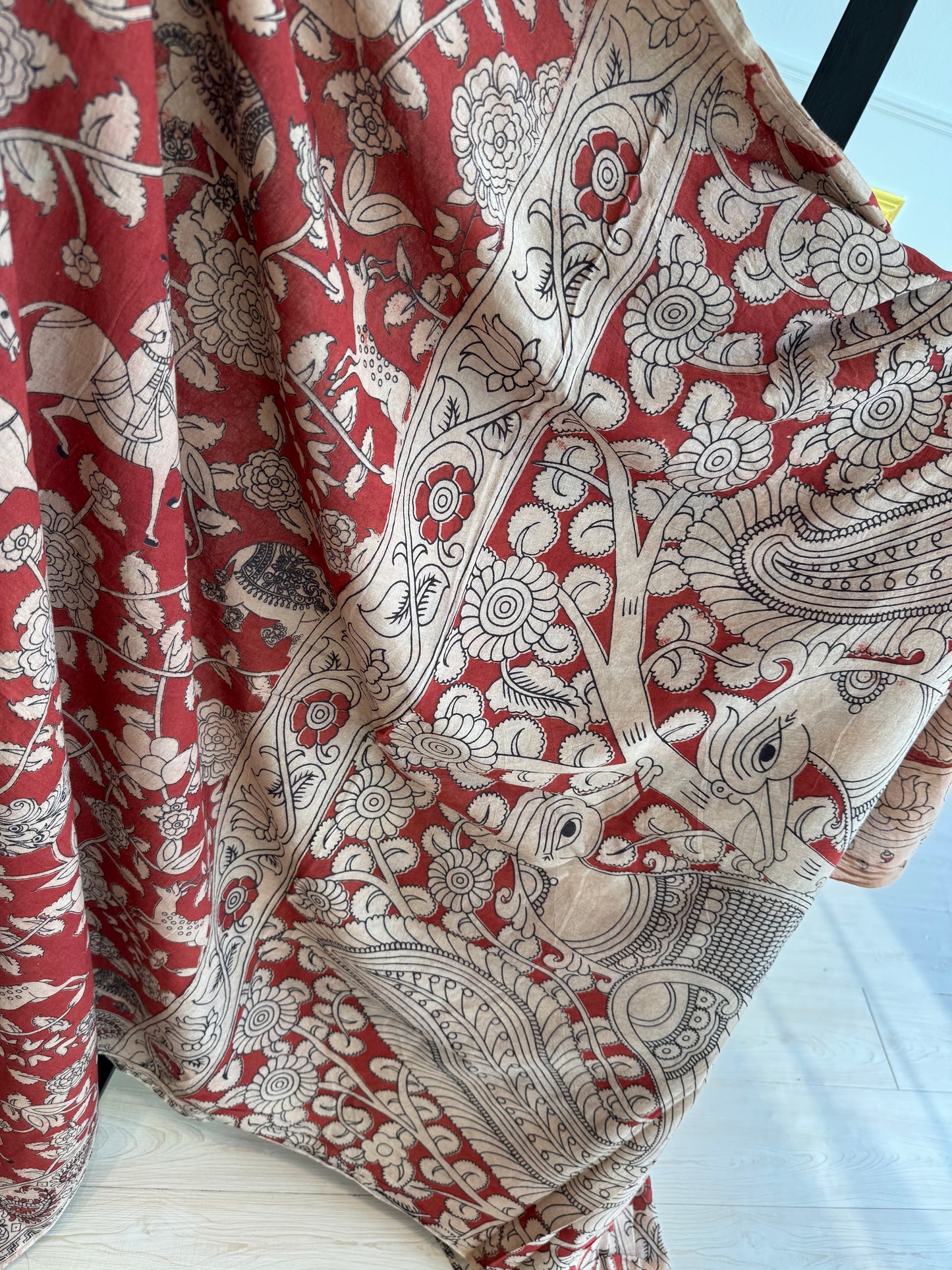 Kalamkari screen Print Saree