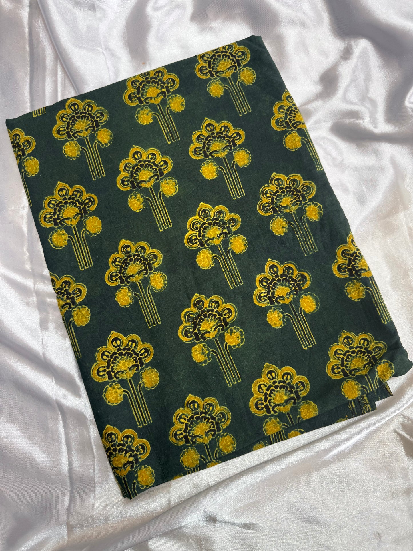3 meters available Pure Hand Block Print Ajrakh on Cotton Fabric (Copy) (Copy) (Copy)