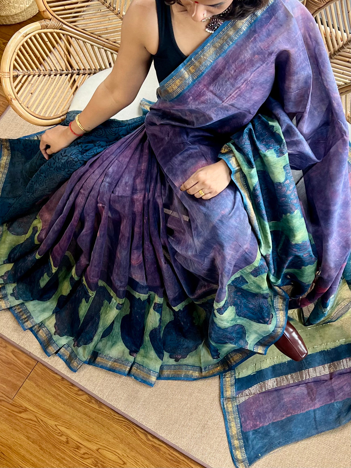 Maheswar artisan saree
