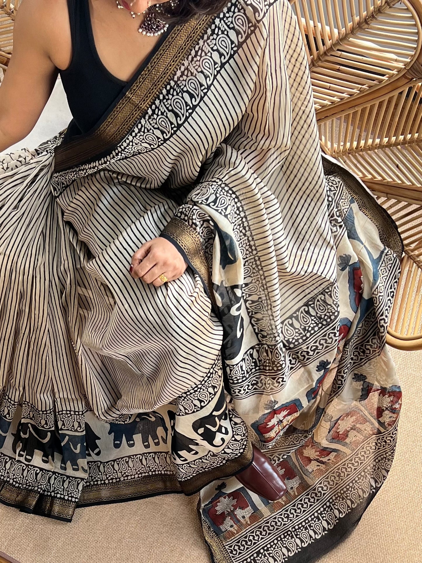 Maheswar artisan saree