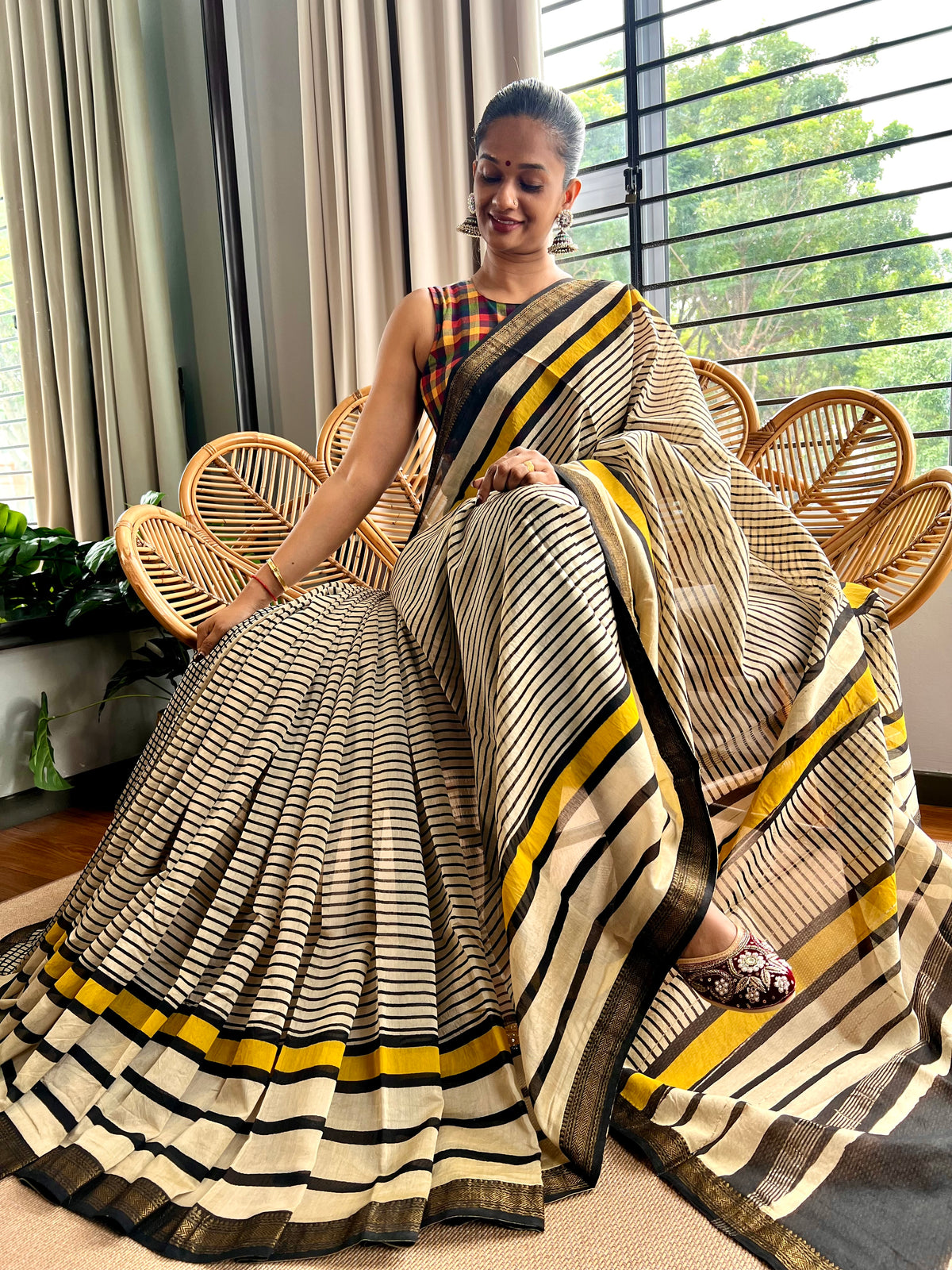 Maheswar artisan saree