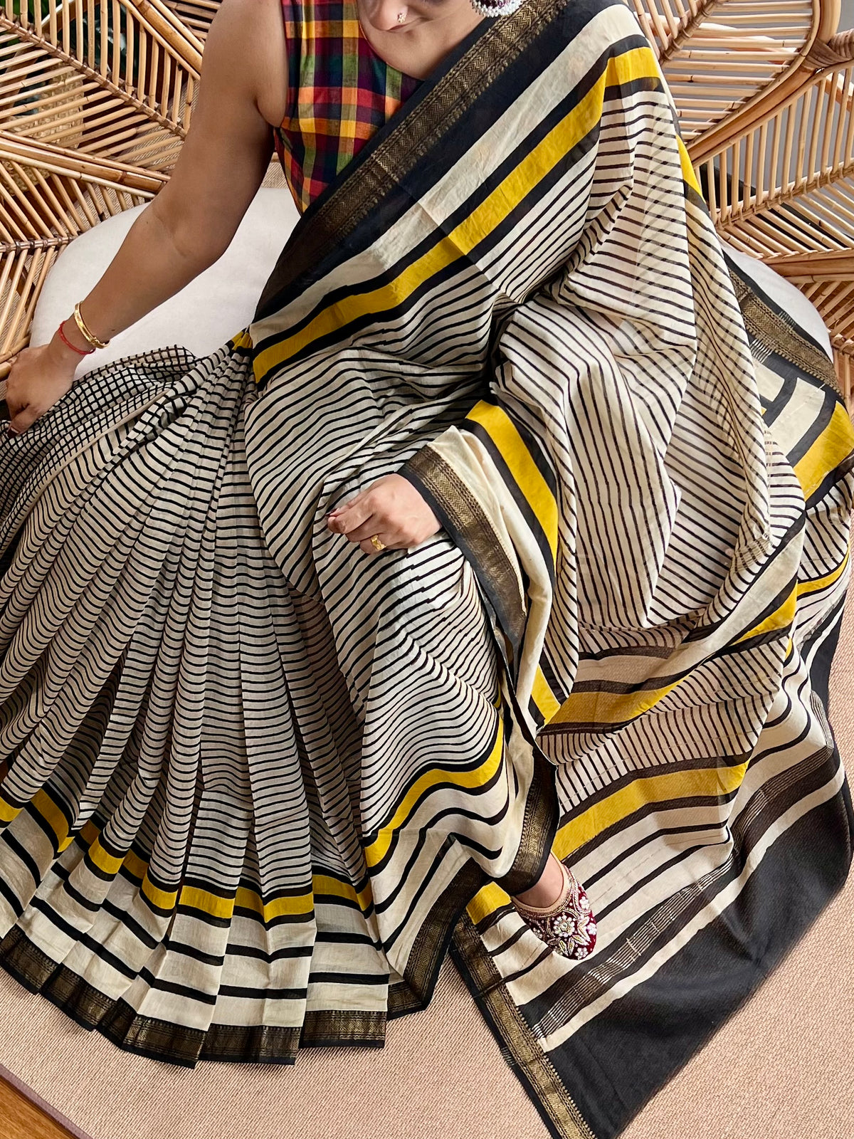 Maheswar artisan saree