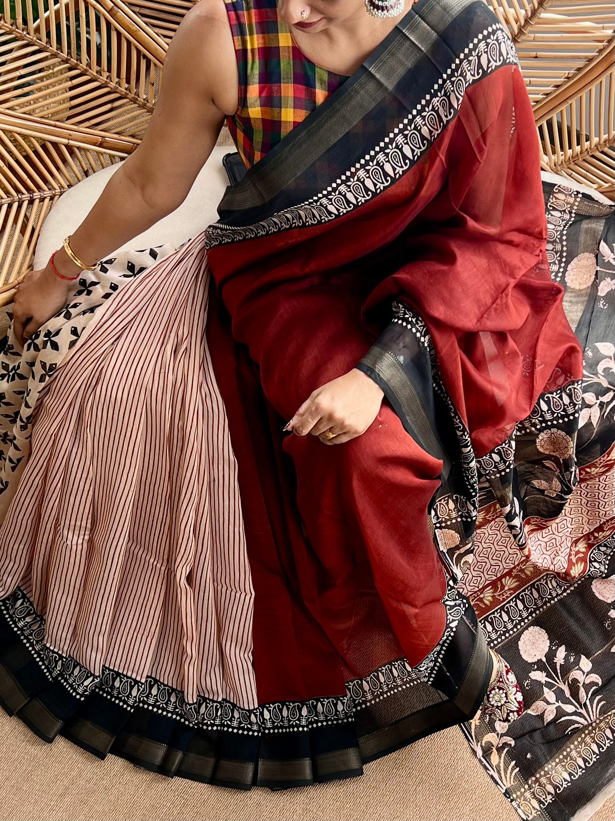 Maheswar artisan saree