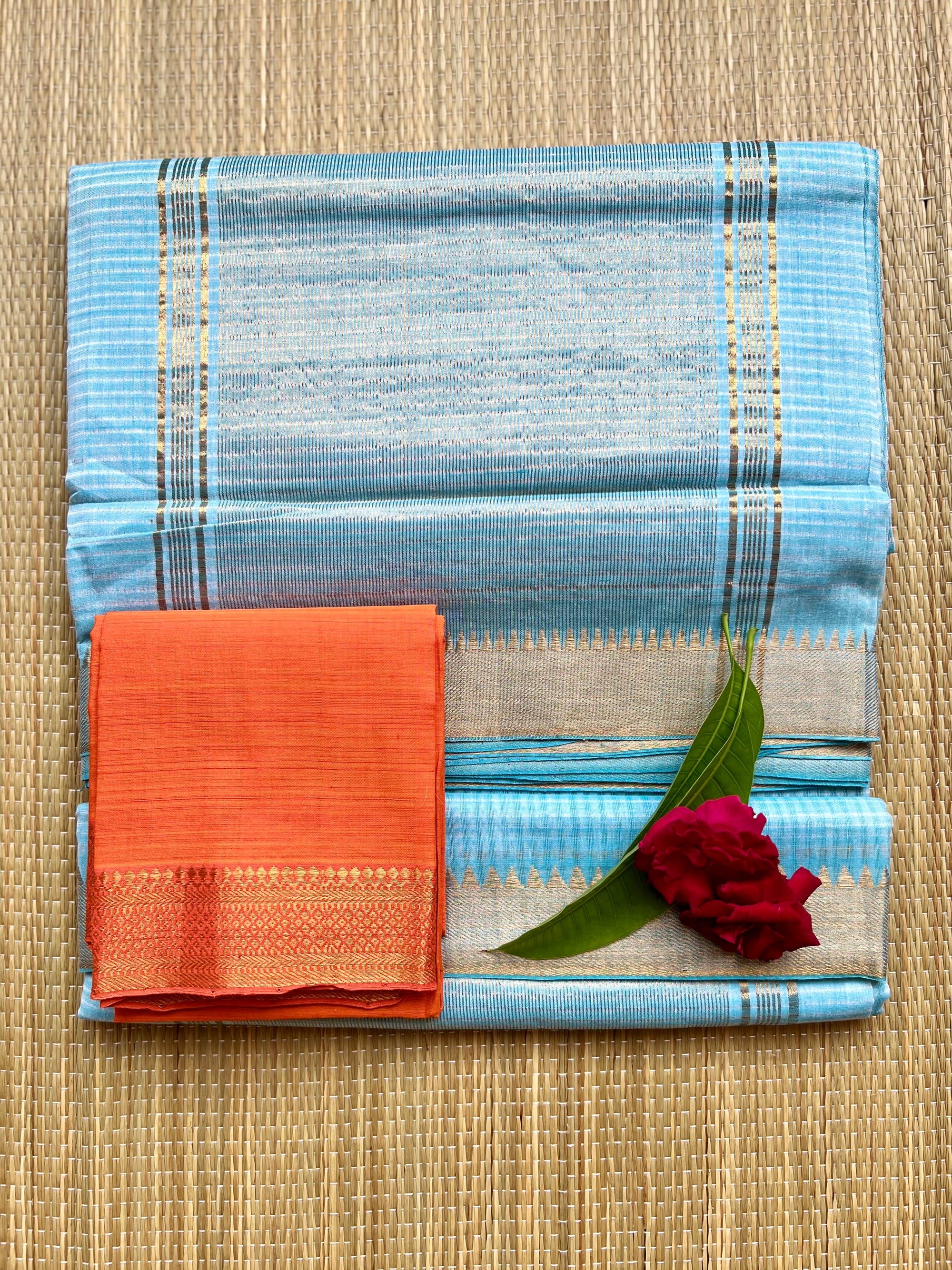 Handloom Mangalagiri Cotton Saree