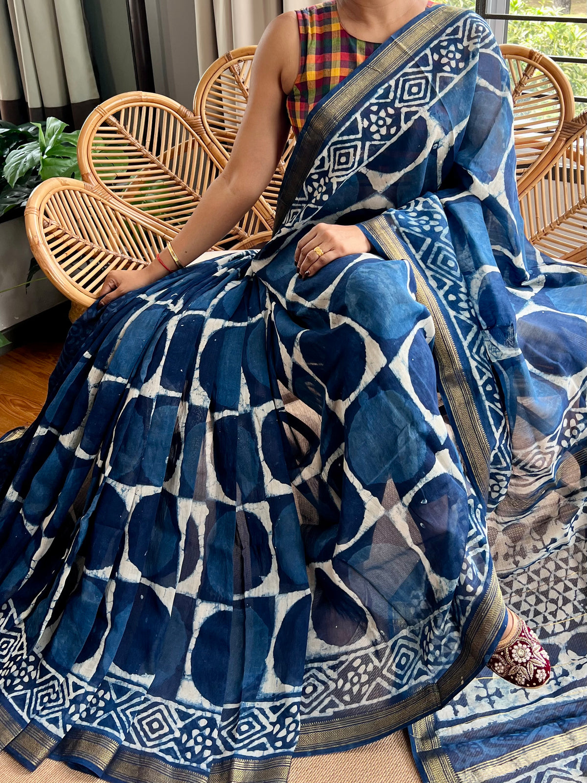 Maheswar artisan saree
