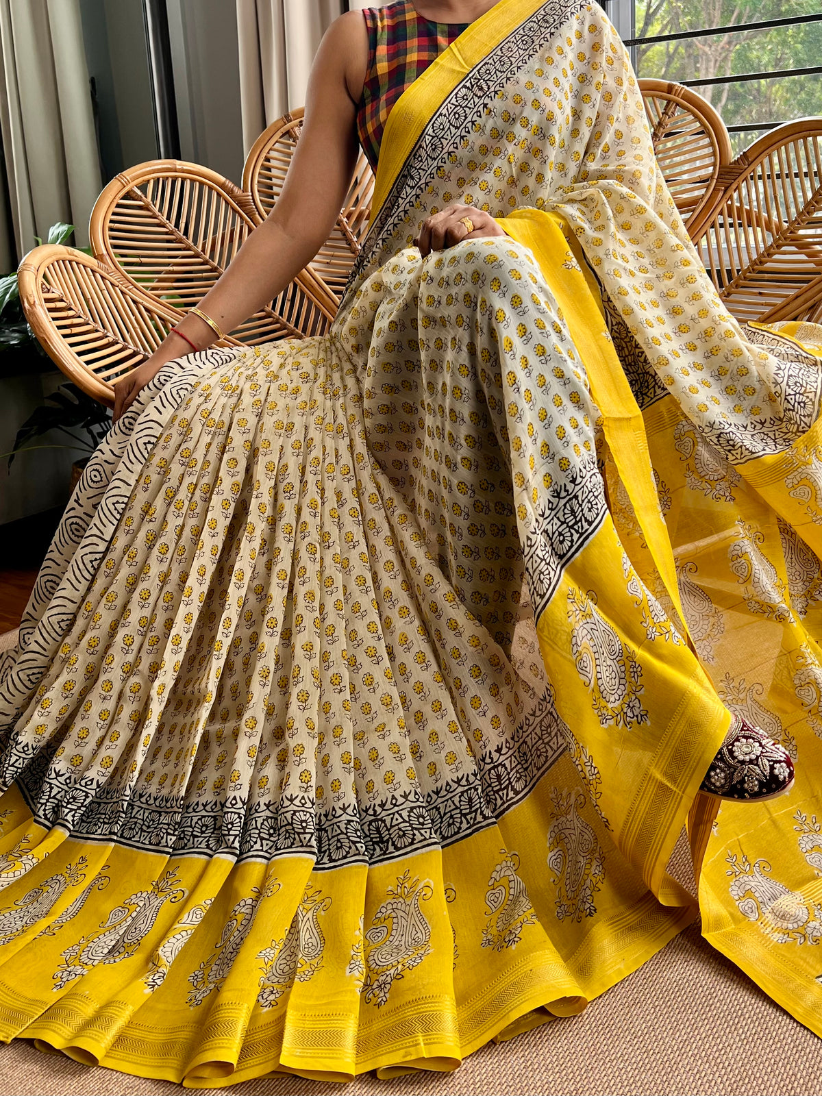Maheswar artisan saree