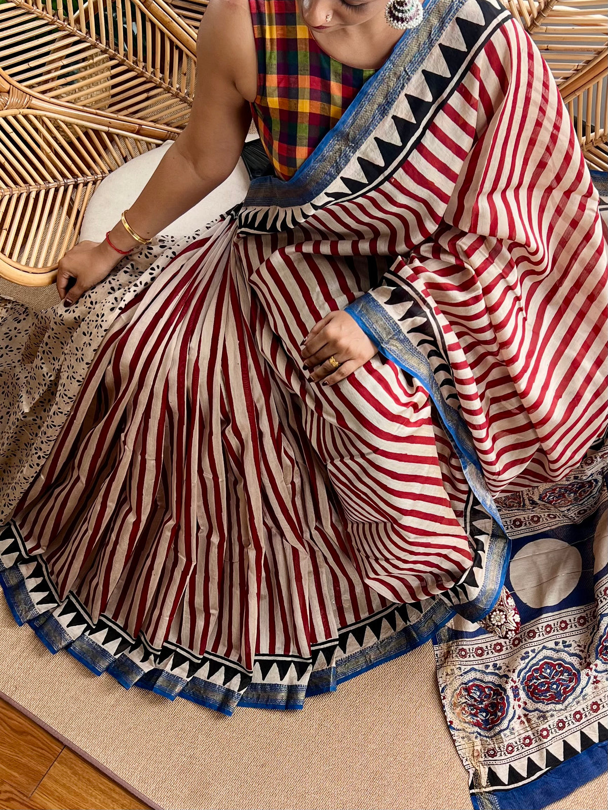 Maheswar artisan saree