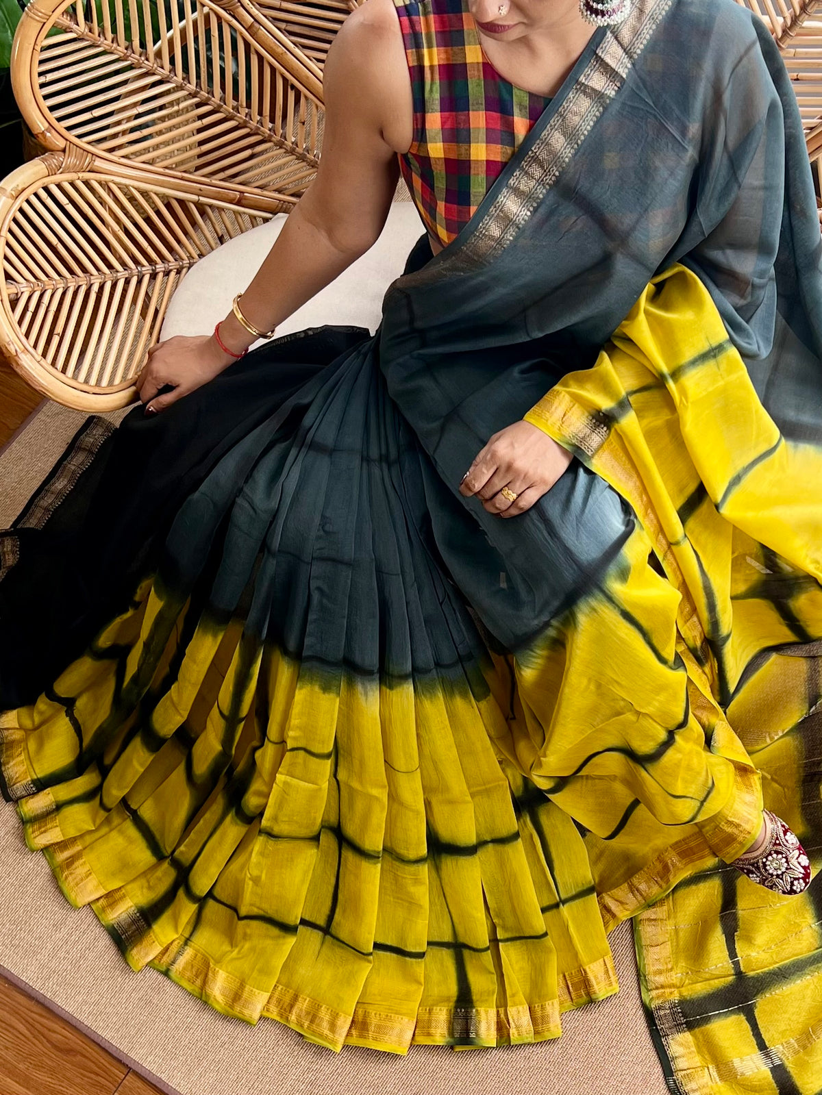 Maheswar artisan saree