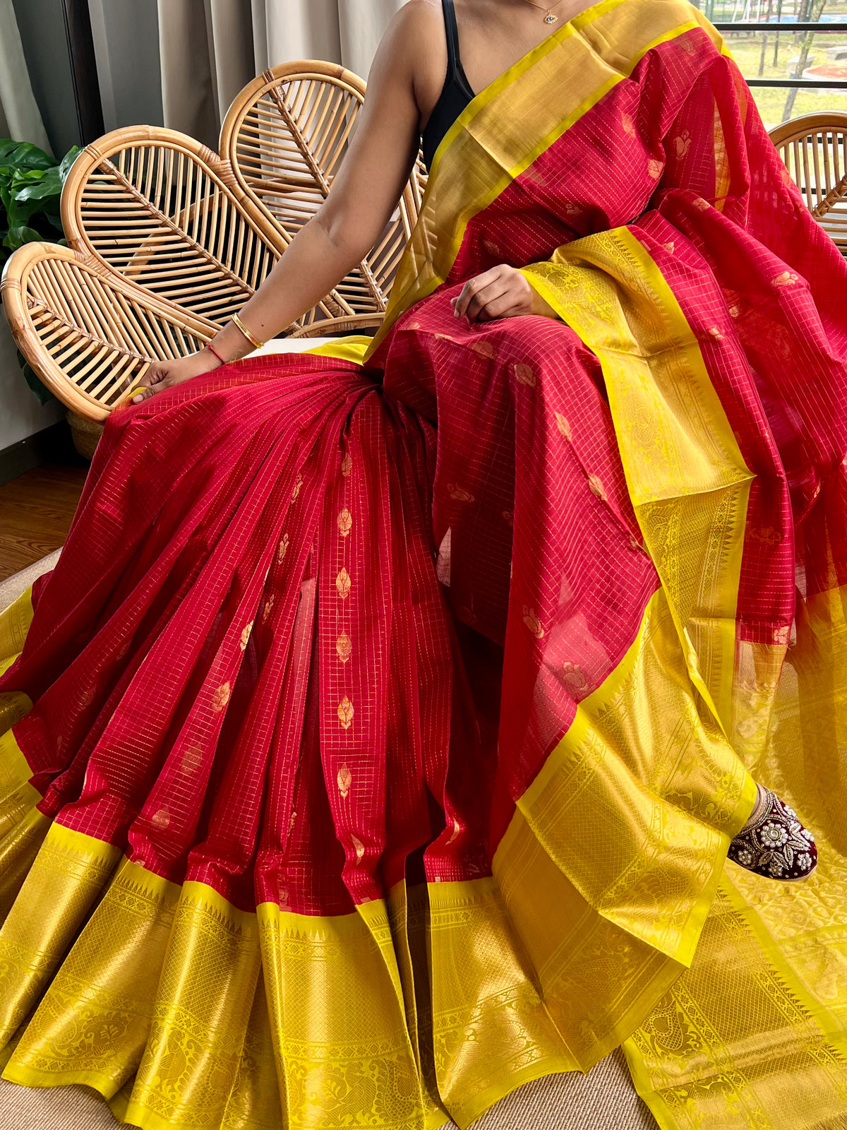 Kuppadam - Pure Handloom Mangalagiri Pattu by cotton saree