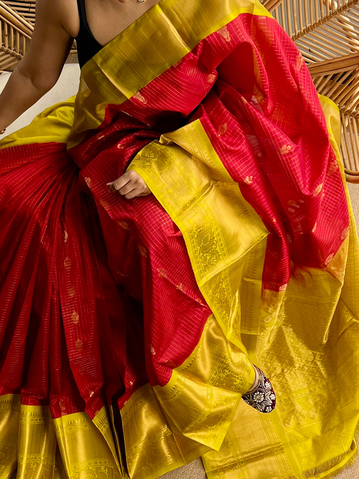 Kuppadam - Pure Handloom Mangalagiri Pattu by cotton saree