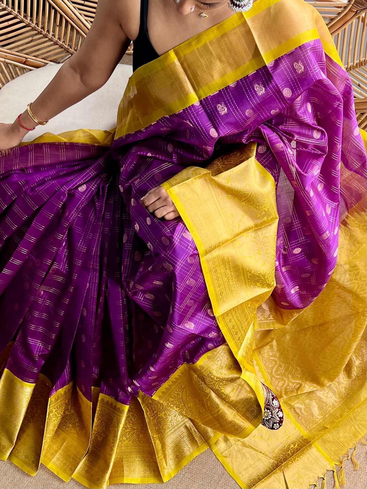 Kuppadam - Pure Handloom Mangalagiri Pattu by cotton saree