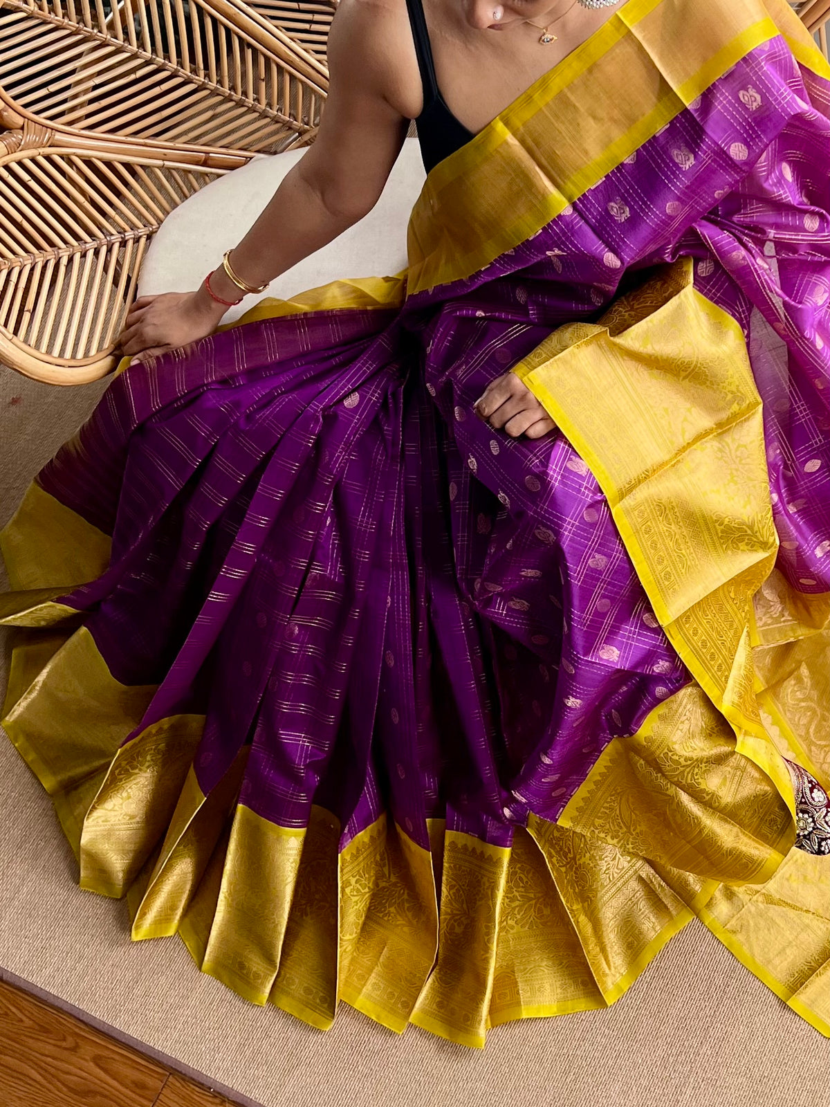 Kuppadam - Pure Handloom Mangalagiri Pattu by cotton saree