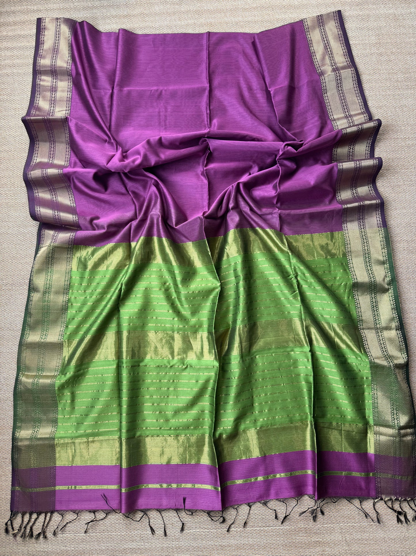Pure Handloom Maheswar Silk Cotton Saree