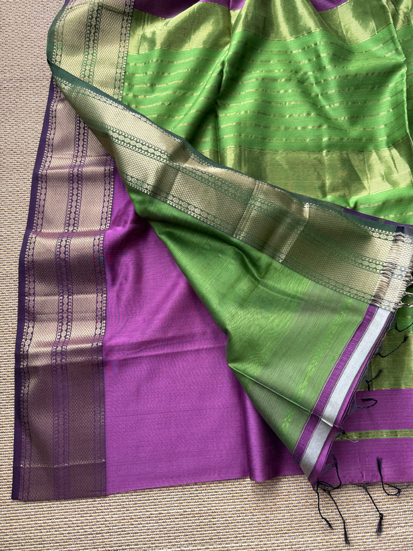 Pure Handloom Maheswar Silk Cotton Saree