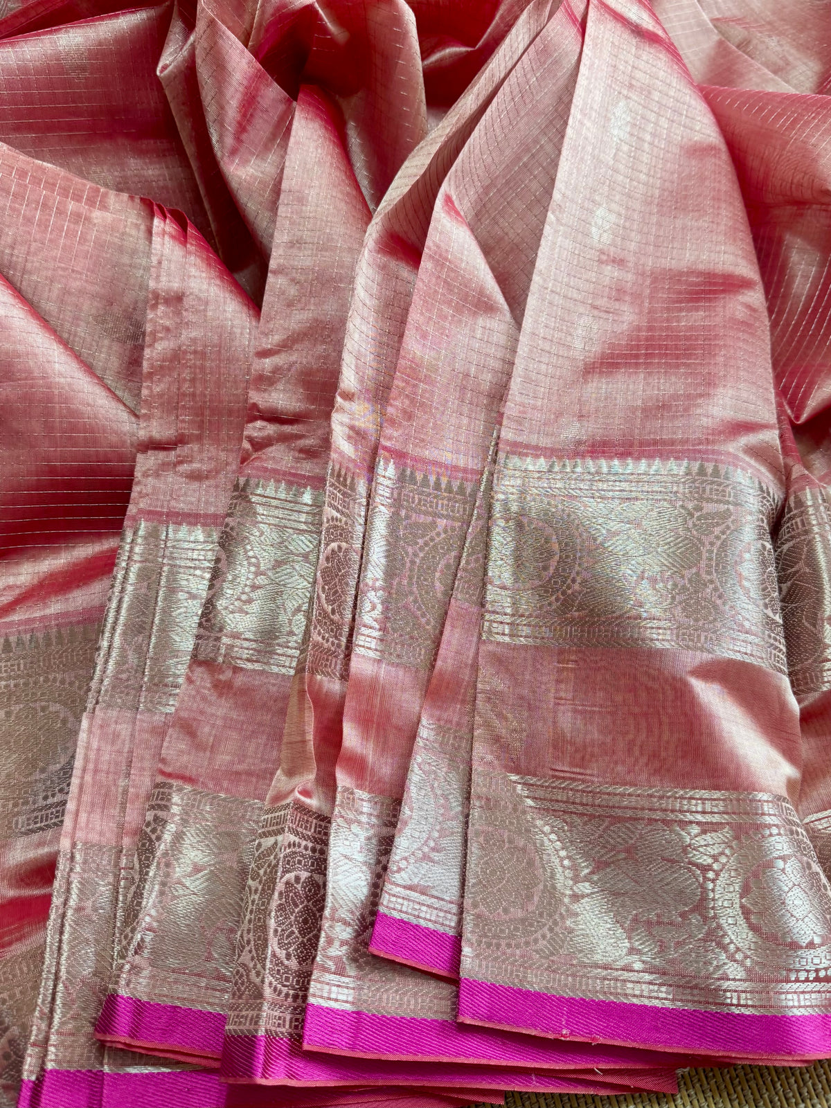 Pure Handloom Mangalagiri Pattu by cotton saree