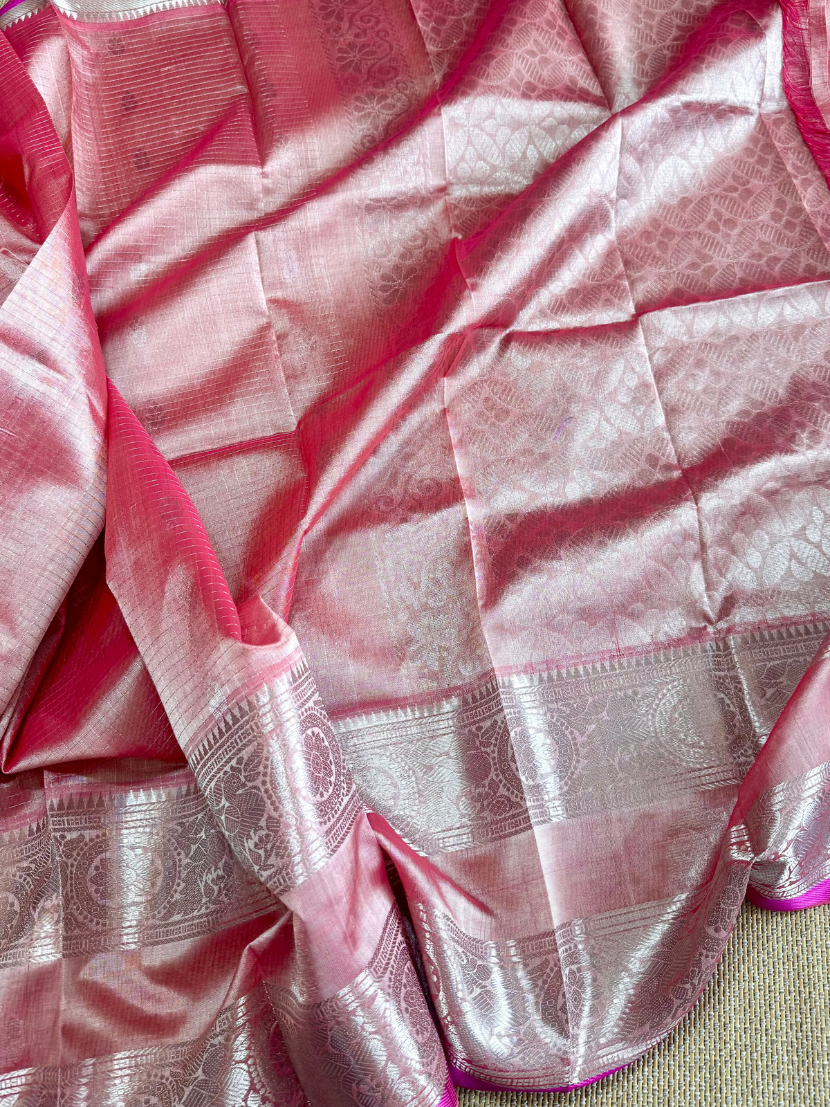 Pure Handloom Mangalagiri Pattu by cotton saree