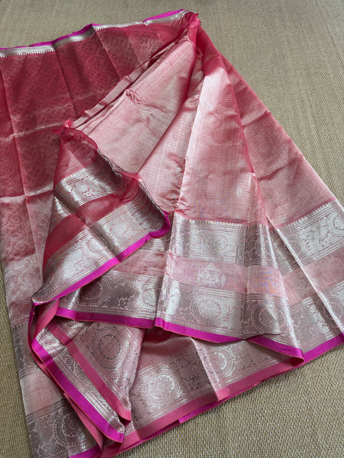 Pure Handloom Mangalagiri Pattu by cotton saree