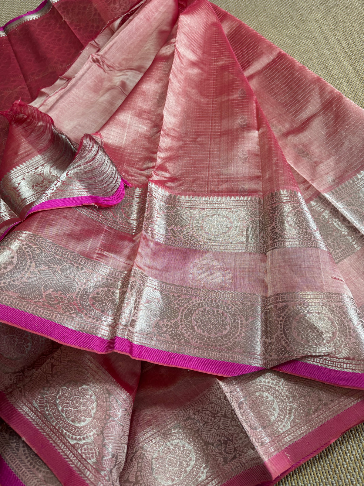 Pure Handloom Mangalagiri Pattu by cotton saree