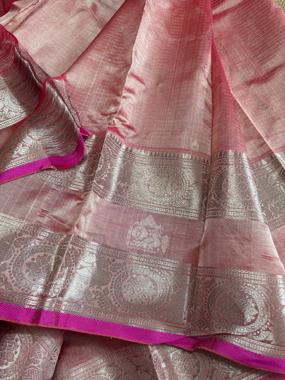 Pure Handloom Mangalagiri Pattu by cotton saree