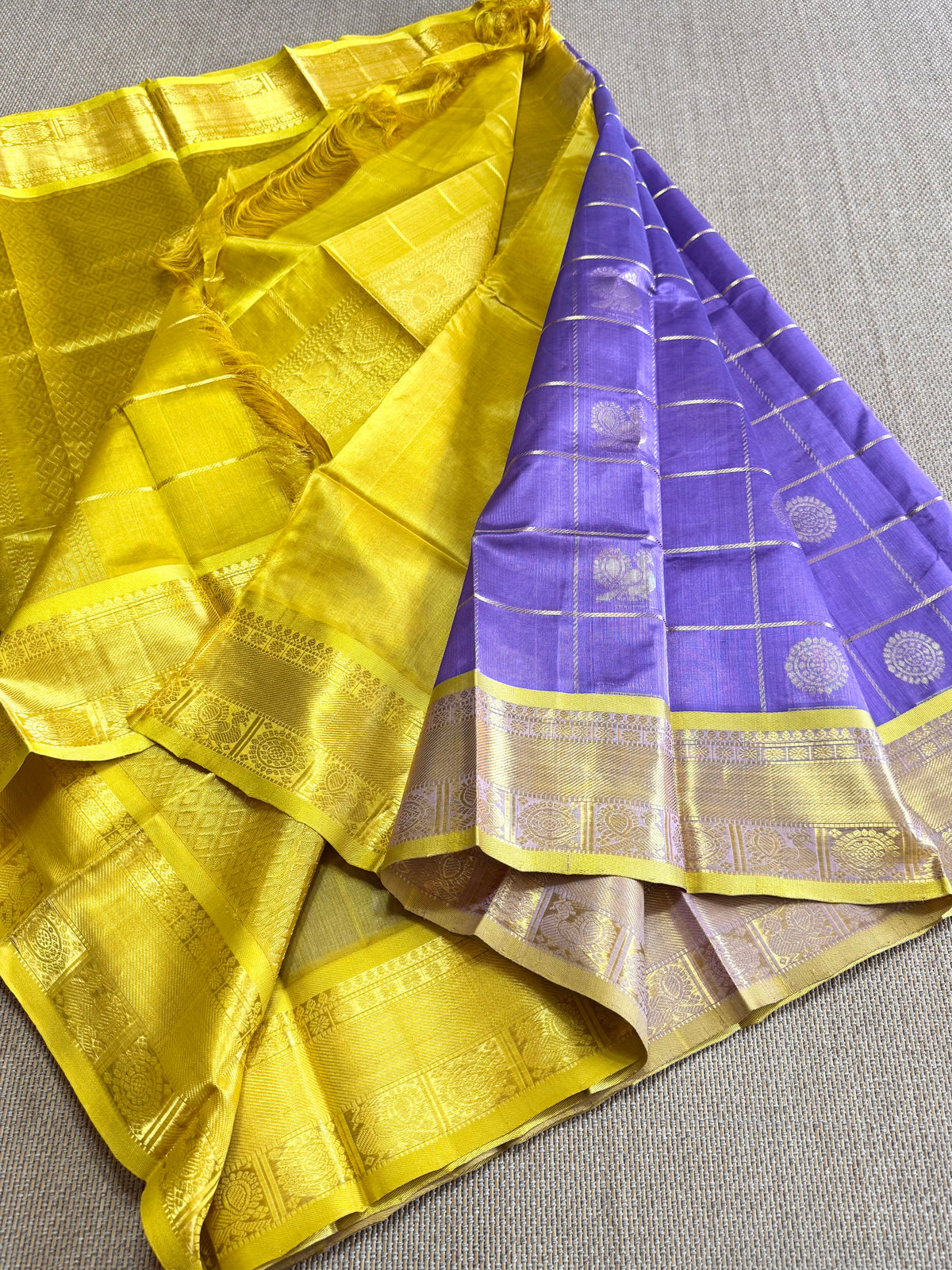 Pure Handloom Mangalagiri Pattu by cotton saree