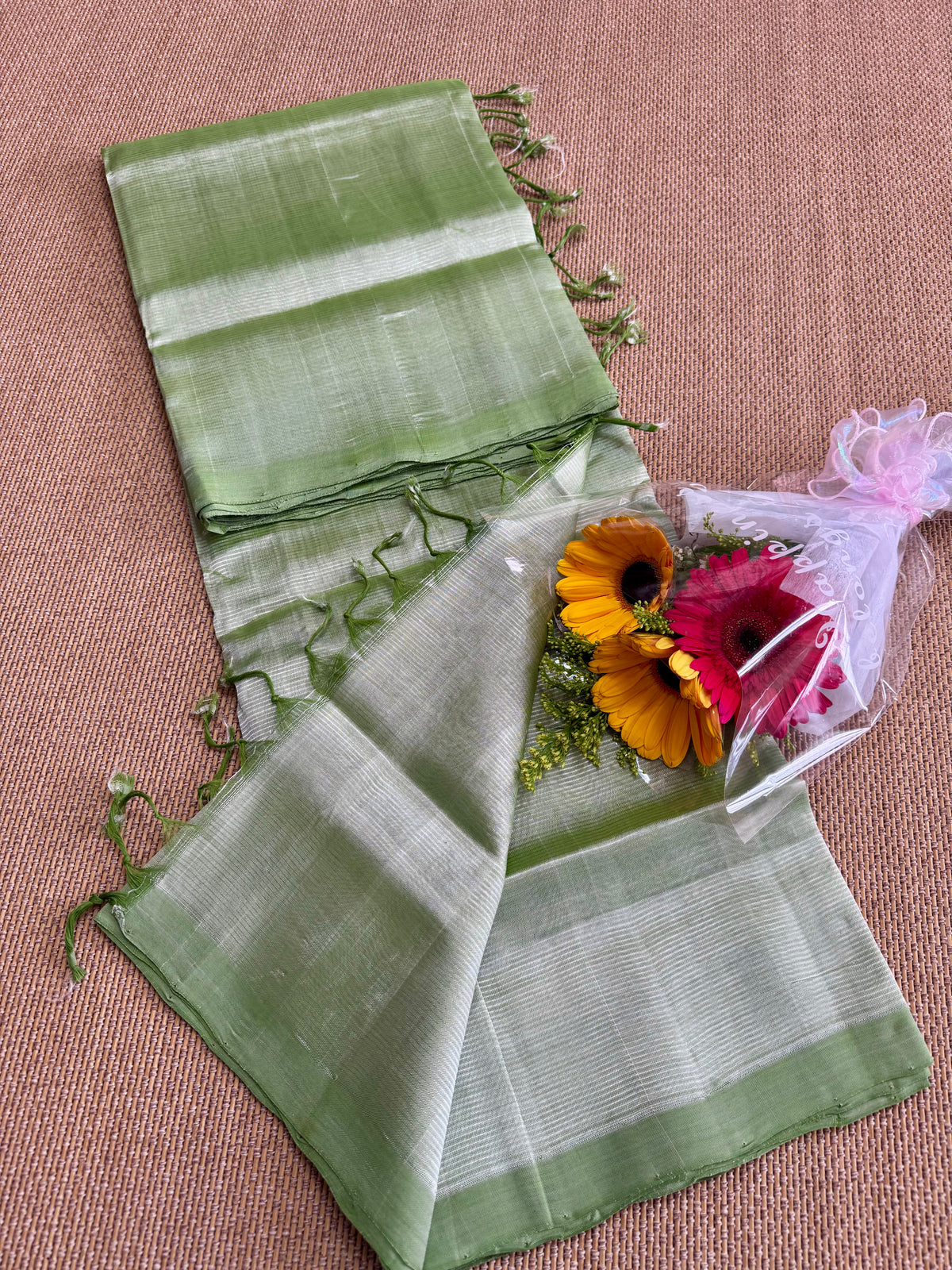 Pure Handloom Mangalagiri Pattu by cotton saree